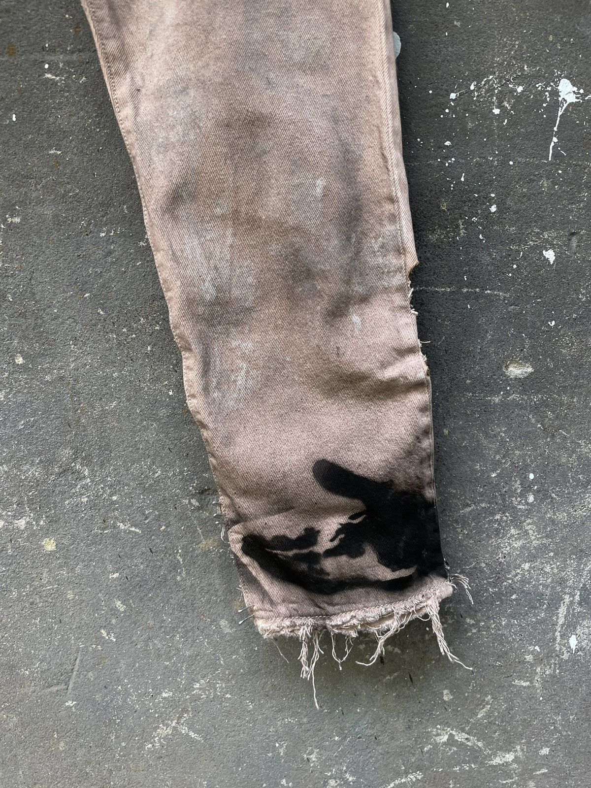 Levi's Levi’s Custom Y2K Denim Jeans Opium Distressed Works Fade Size US 30 / EU 46 - 4 Thumbnail