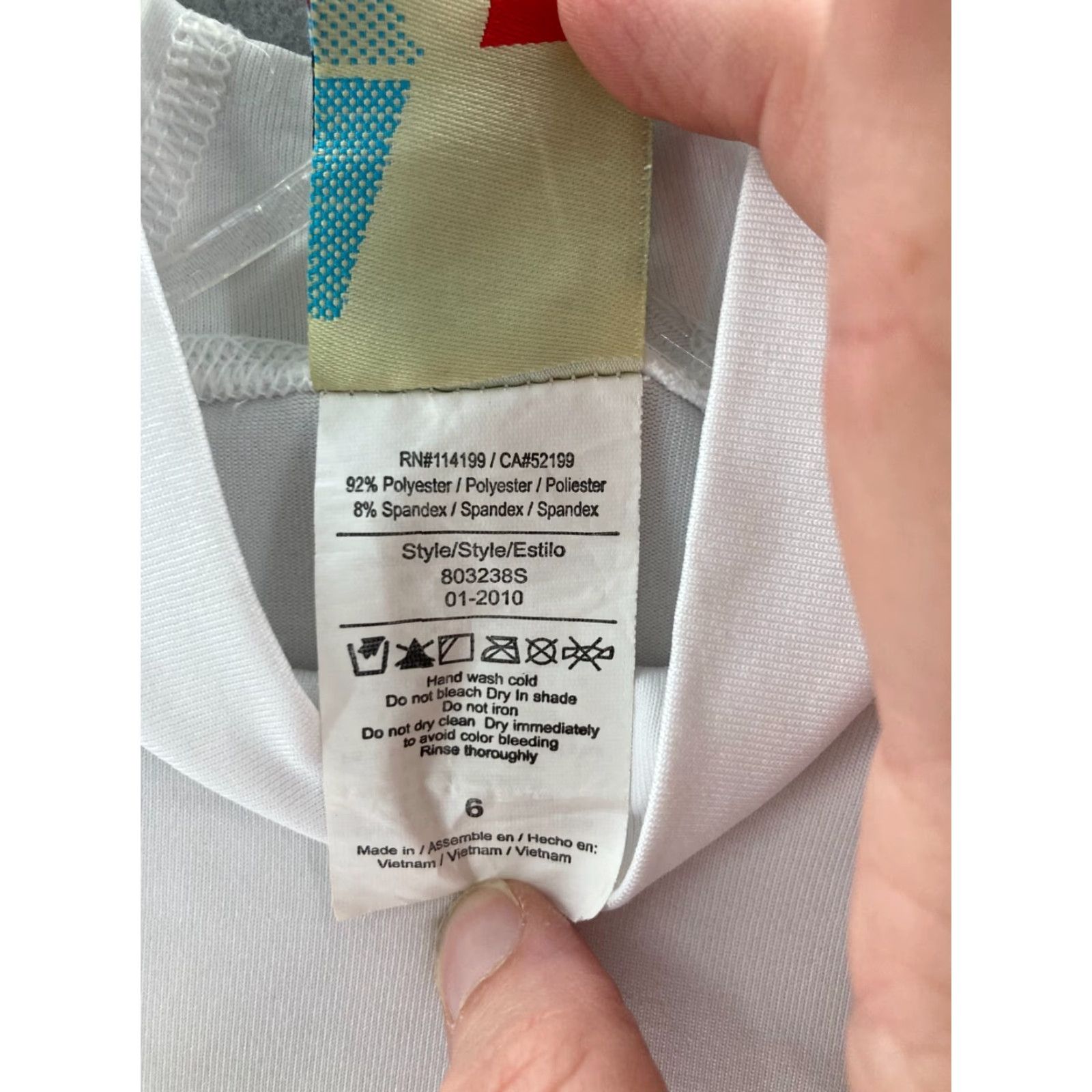 Vintage ROXY Compression Shirt Womens 6 White Size M / US 6-8 / IT 42-44 - 5 Thumbnail