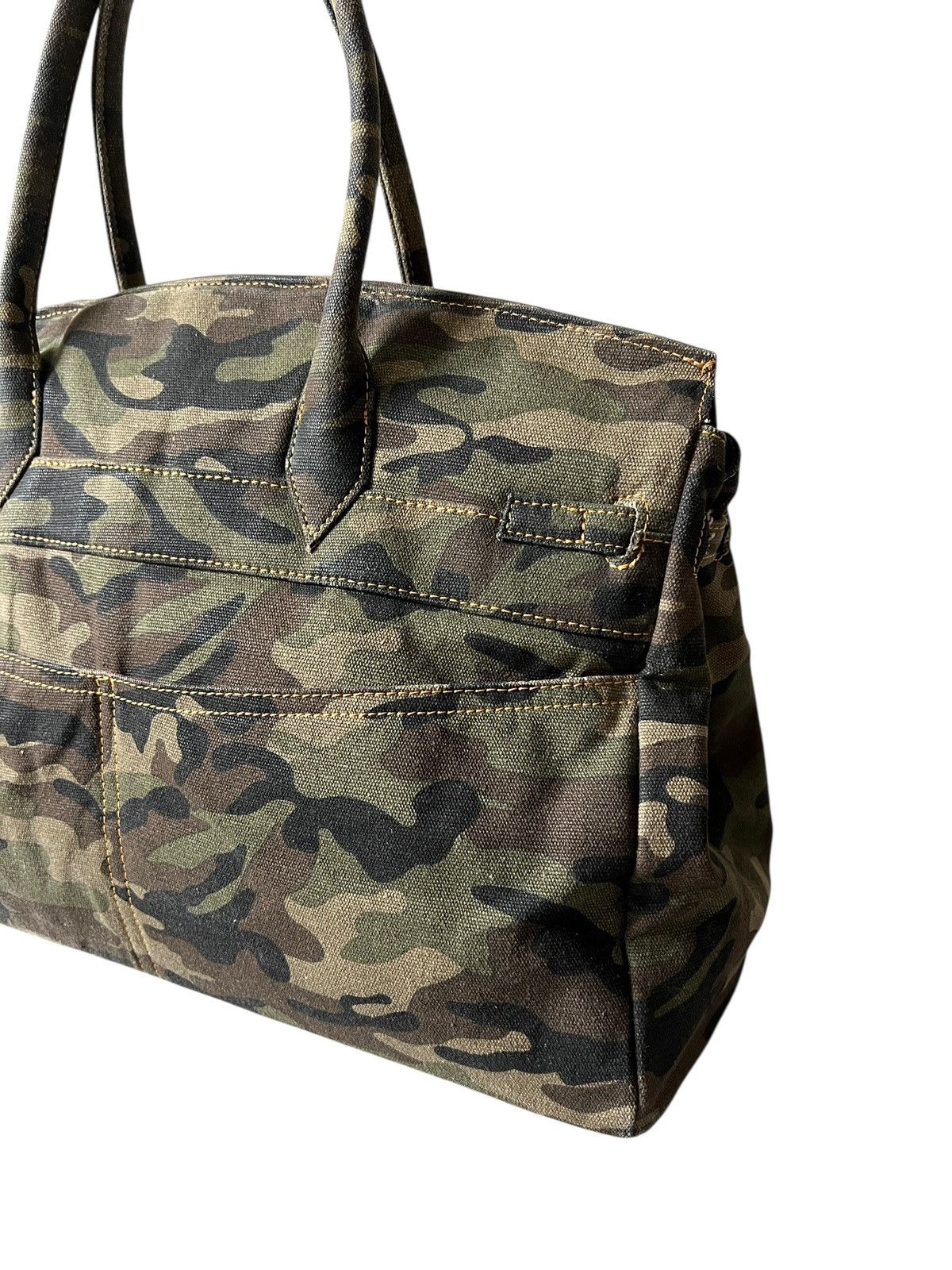 Japanese Brand 2000s Ra Iride 🇯🇵 Camouflage Birkin Bag Hermes Size ONE SIZE - 9 Thumbnail