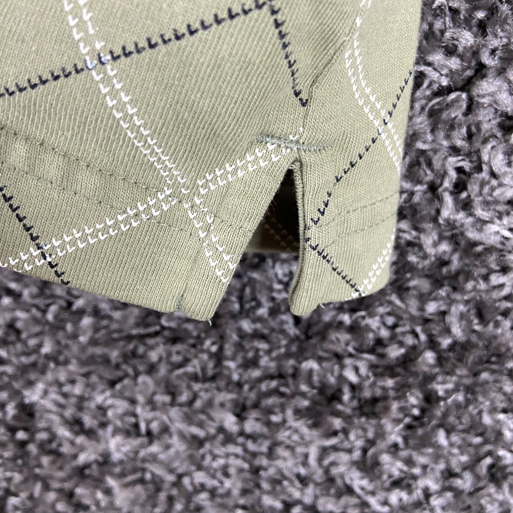 Vintage David Taylor Polo Shirt Men L Green Argyle Diamond Pattern Size US L / EU 52-54 / 3 - 2 Thumbnail