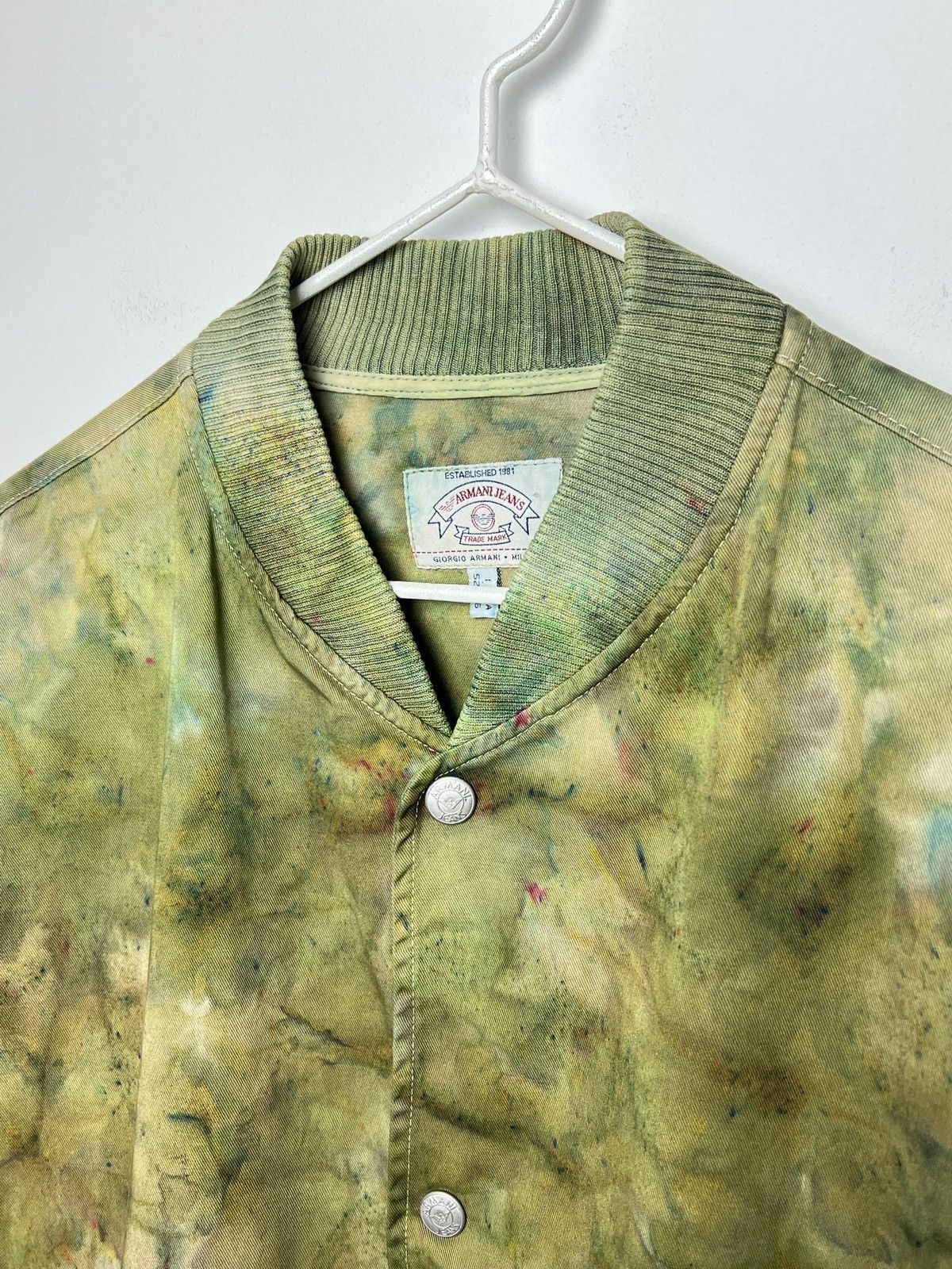 Giorgio Armani armani y2k camo tie dye 1/1 coach jacket Size US L / EU 52-54 / 3 - 7 Thumbnail