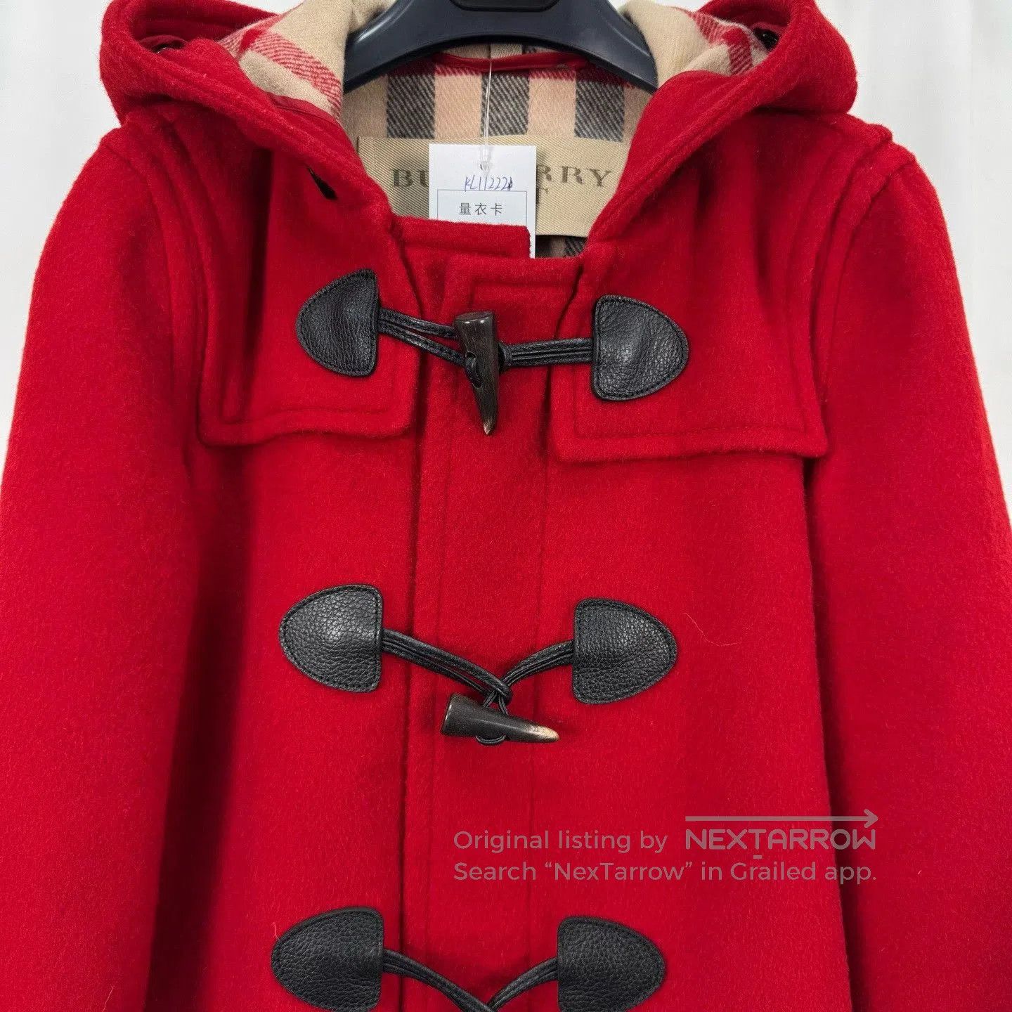 Burberry Burberry Check Lining Horn Button Wool Coat. Size M / US 6-8 / IT 42-44 - 3 Thumbnail