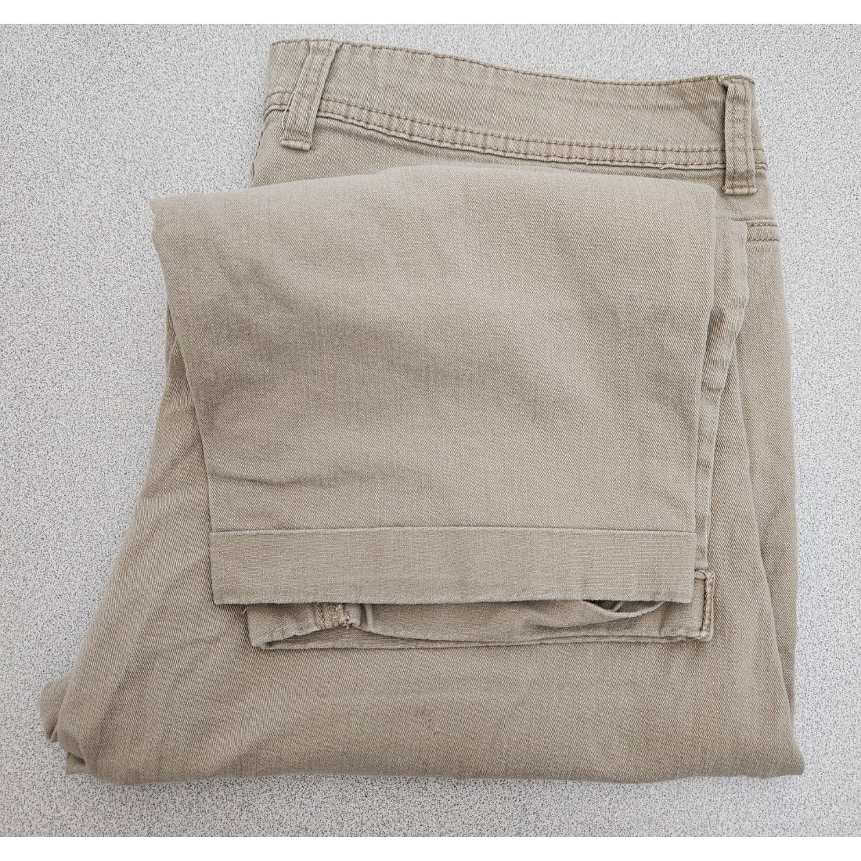 Faded Glory Faded Glory Tan Beige Capri 5 Pocket Jeans 16 Lightweight Size 36" / US 14 / IT 50 - 5 Thumbnail
