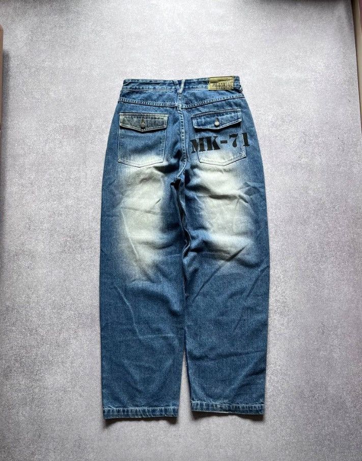 Makaveli Vintage 2PAC Makaveli Baggy Jeans 32x34 Y2K Size US 32 / EU 48 - 3 Thumbnail