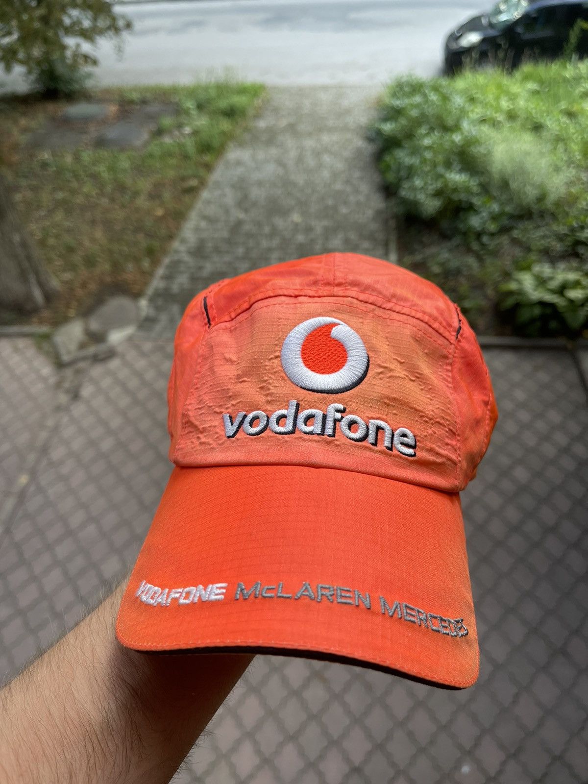 Vintage Sunfade racing Vodafone orange cap Size ONE SIZE - 1 Thumbnail