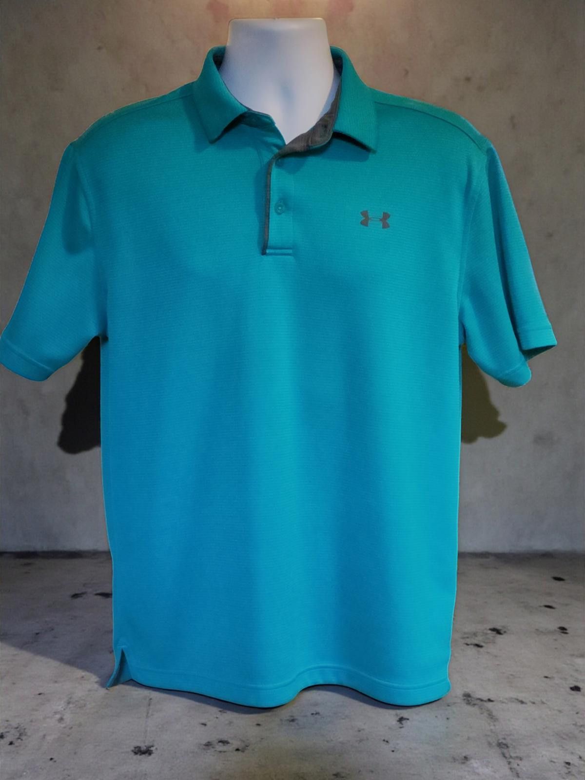 Under Armour Under Armour Men's Performance Polo Shirt in Teal Size M Size US M / EU 48-50 / 2 - 2 Thumbnail
