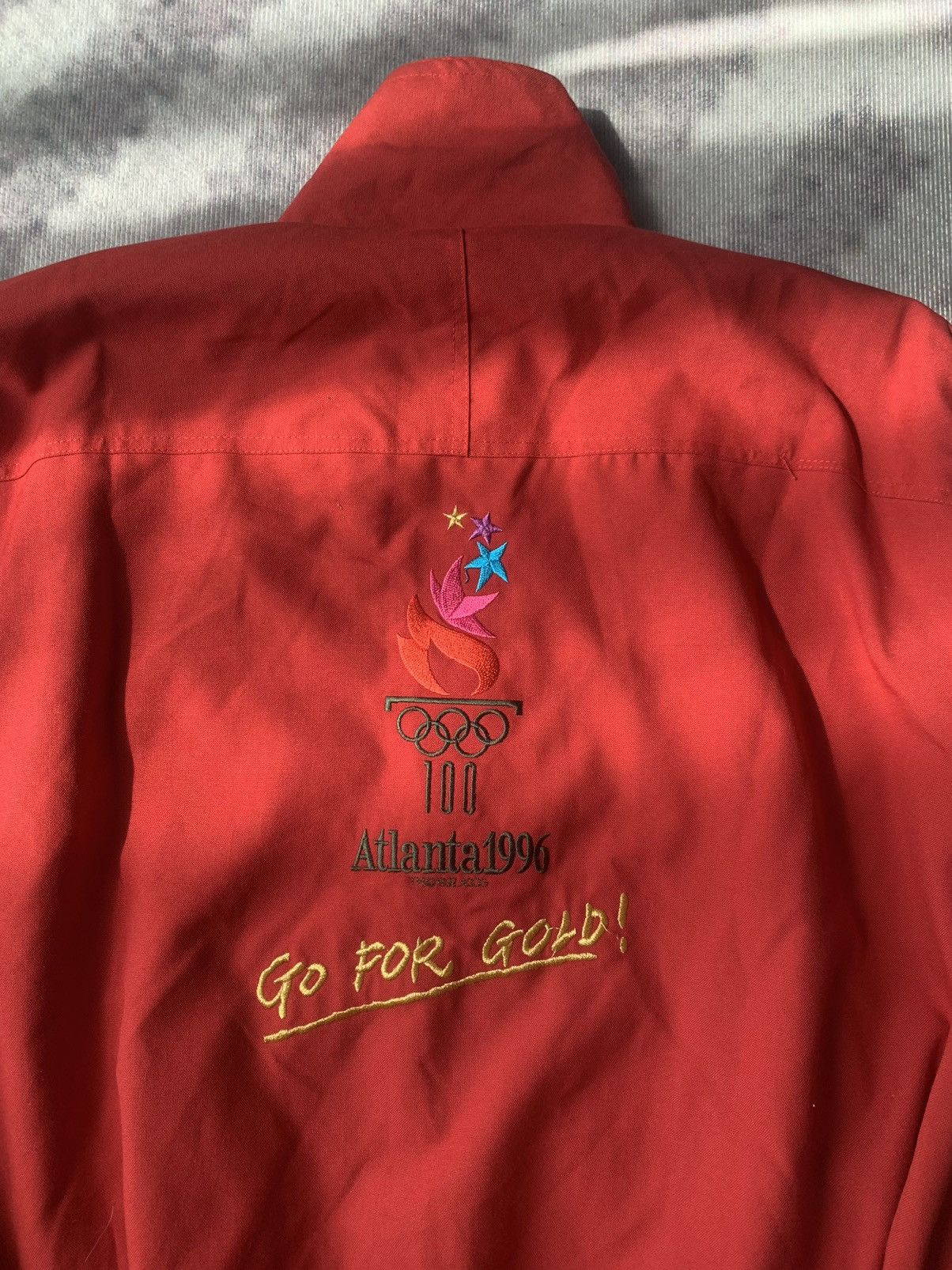 USA Olympics × Vintage Vintage 1996 Atlanta Olympics Shell Jacket Size US XL / EU 56 / 4 - 6 Thumbnail