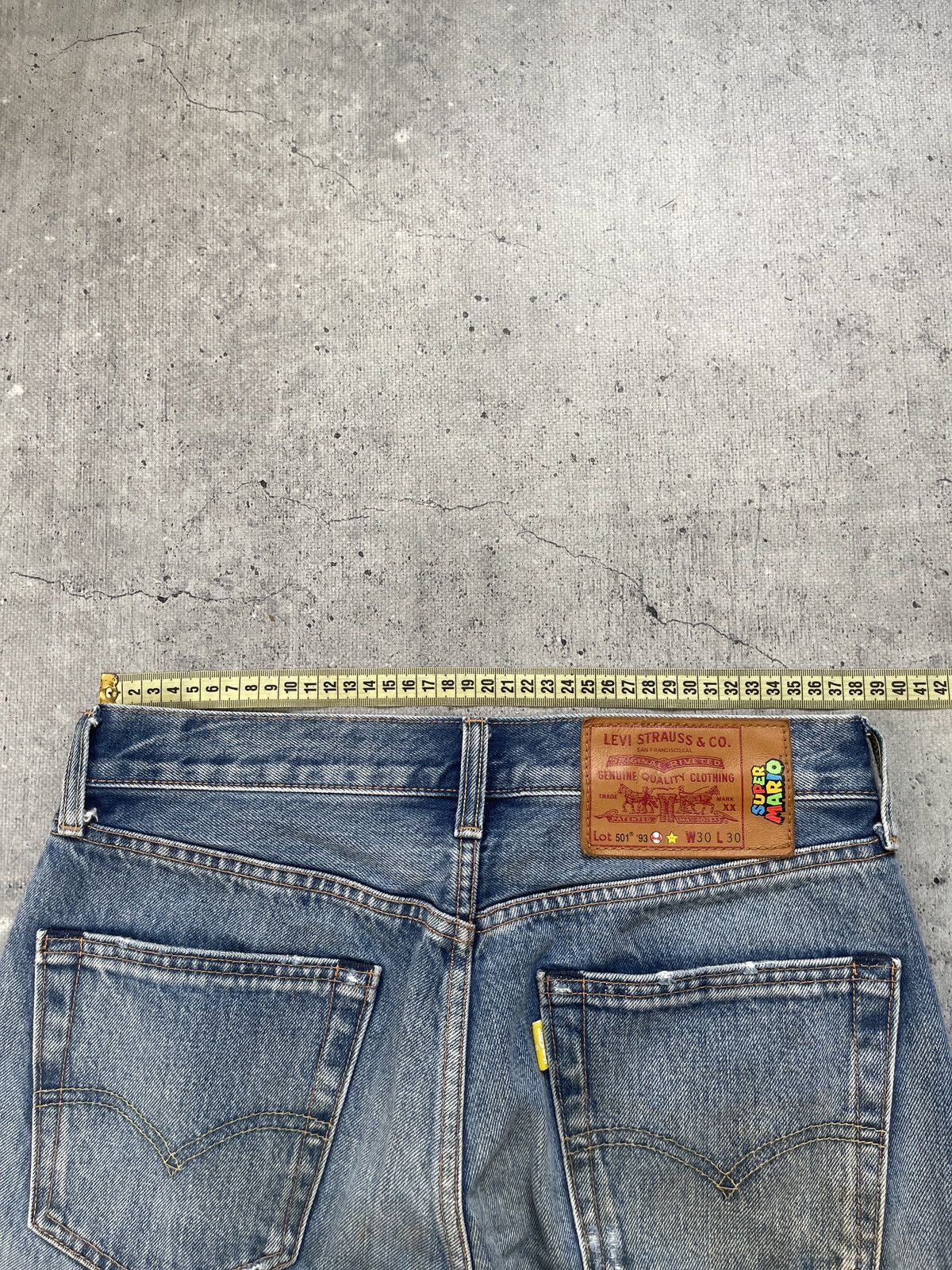 Levi's Levis 501 93 Big E x Super Mario Selvedge Jeans Size US 30 / EU 46 - 16 Thumbnail