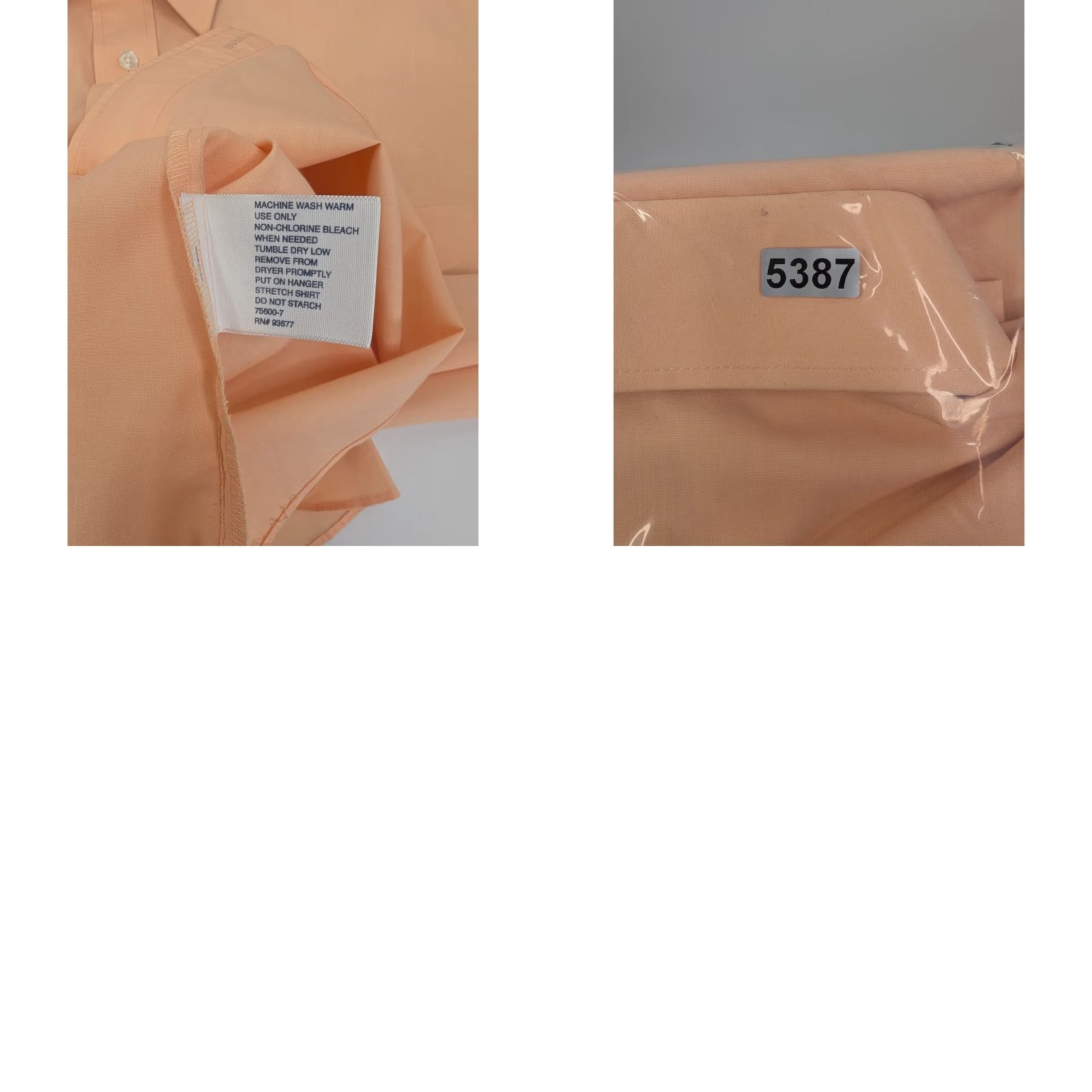 Stafford Stafford Shirt Mens Classic Fit The Everyday Short Sleeve Dress Shirt Orange 17.5 Size US XXL / EU 58 / 5 - 8 Thumbnail