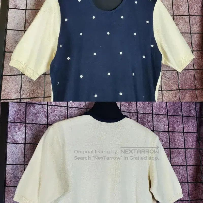 Dior Dior Polka Dot Short Sleeve Top for Women . Size M / US 6-8 / IT 42-44 - 4 Thumbnail