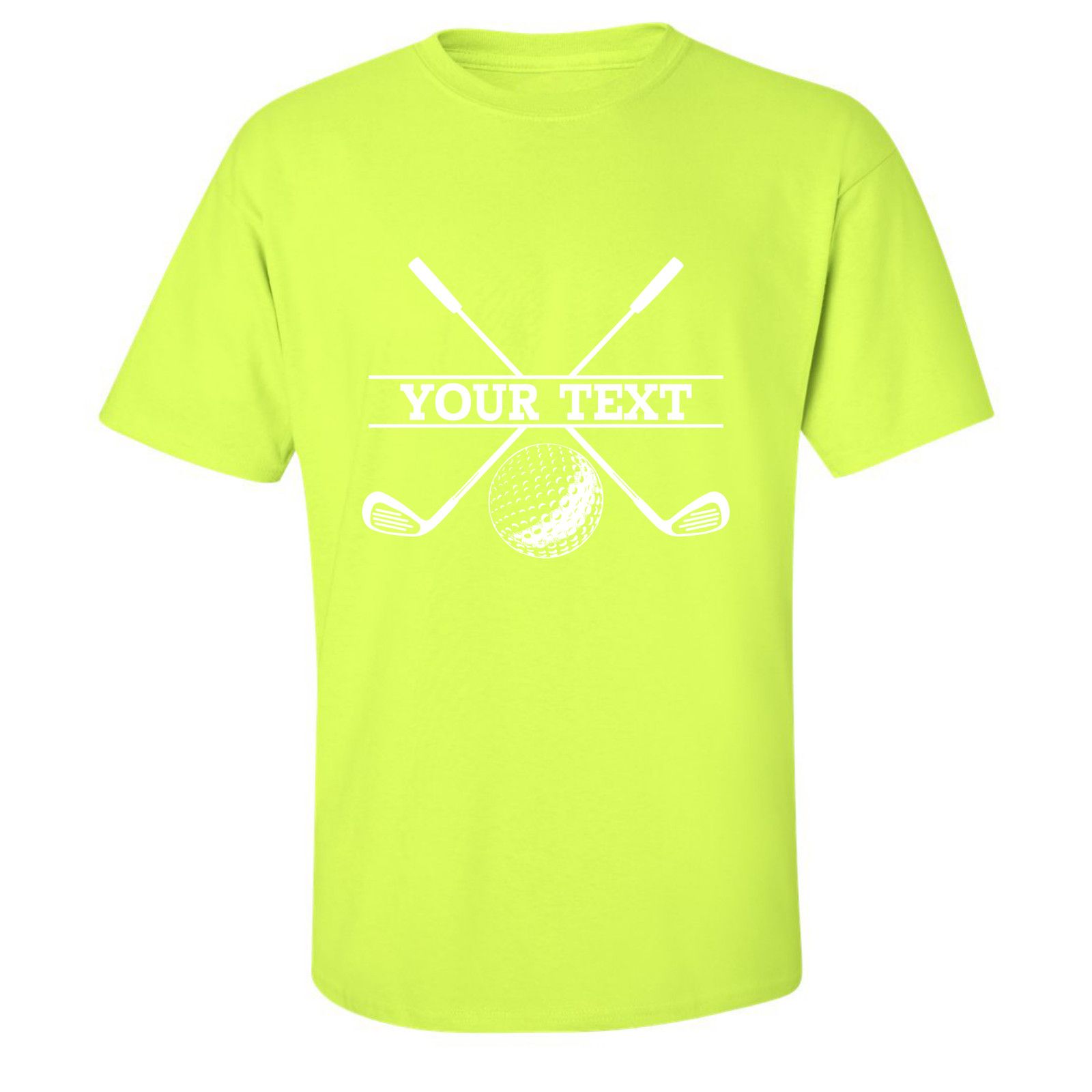 Gildan Personalized Golf Ball Crossed Clubs YOUR NAME T-Shirt Size US L / EU 52-54 / 3 - 17 Thumbnail