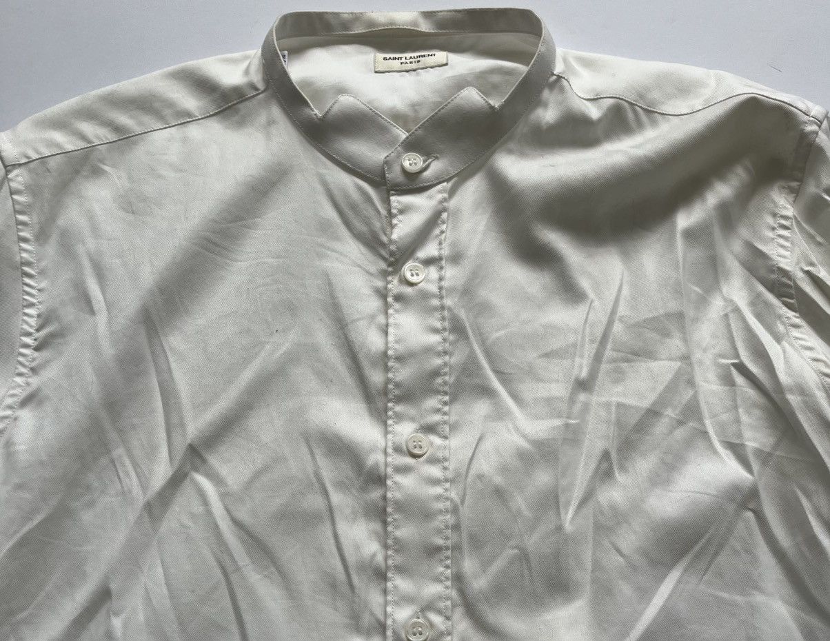 Saint Laurent Paris Saint Laurent White Shirt Size 38R - 4 Thumbnail