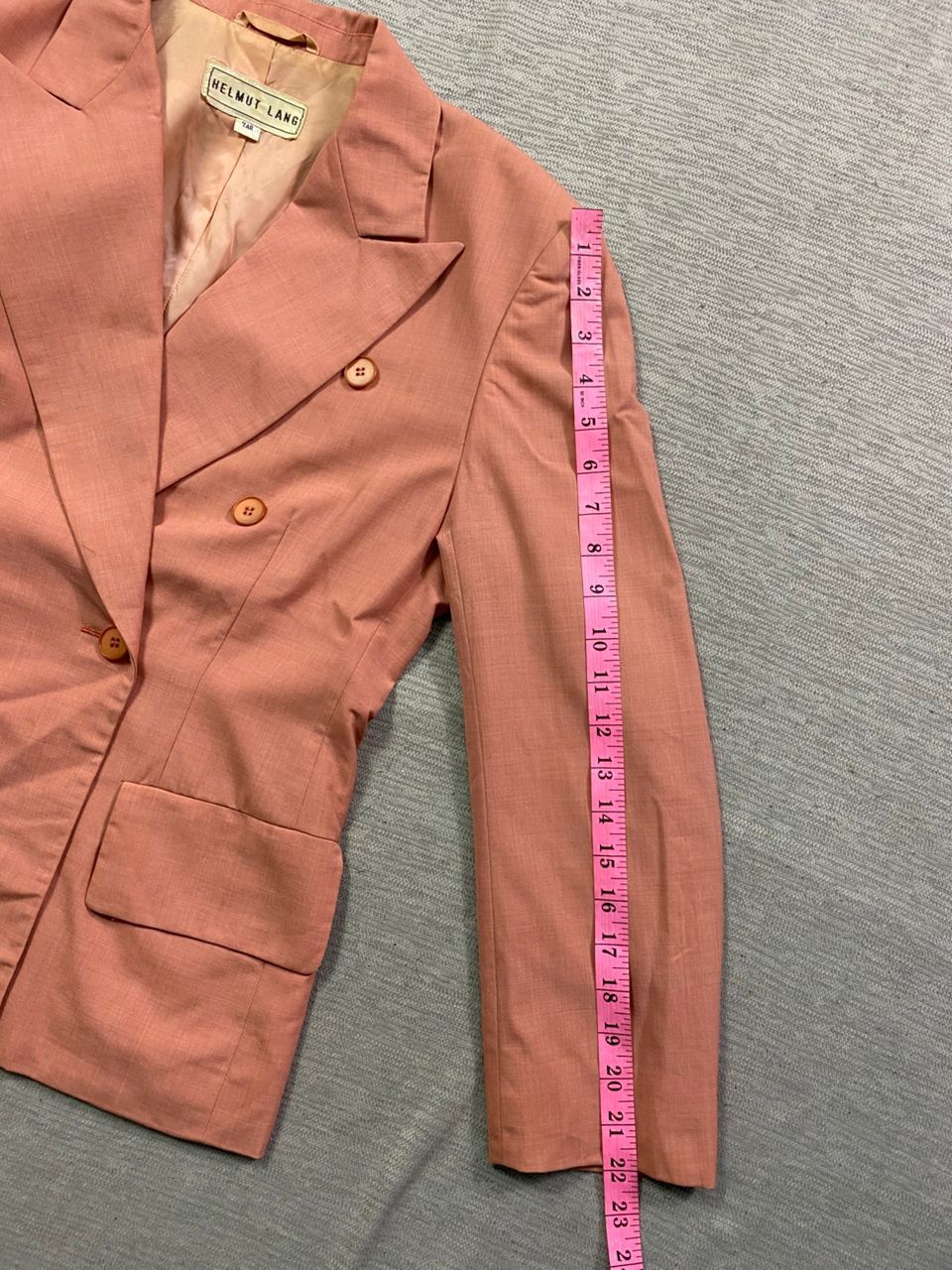 Designer × Helmut Lang × Vintage Vintage Helmut Lang Double Breasted Blazer Size M / US 6-8 / IT 42-44 - 11 Thumbnail