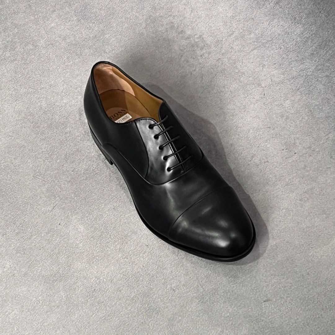 Hugo Boss HUGO BOSS Black Leather Lace-Up Dress Shoes 40 Size US 7 / EU 40 - 7 Thumbnail