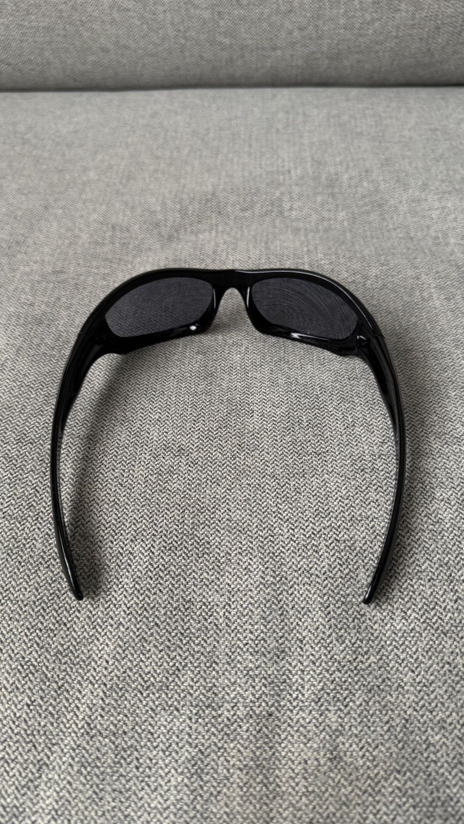 Oakley Vintage Oakley Monster Dog Polished Black Wrap Sunglasses Size ONE SIZE - 7 Thumbnail