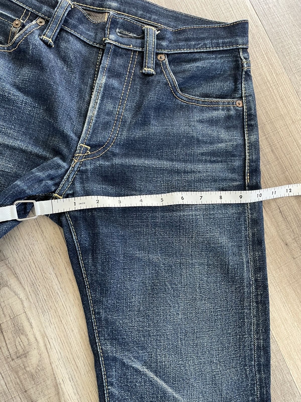 Iron Heart IRON HEART IH-777N 17OZ SELVEDGE JEANS SLIM TAPERED 29x29.5 Size US 29 - 10 Thumbnail