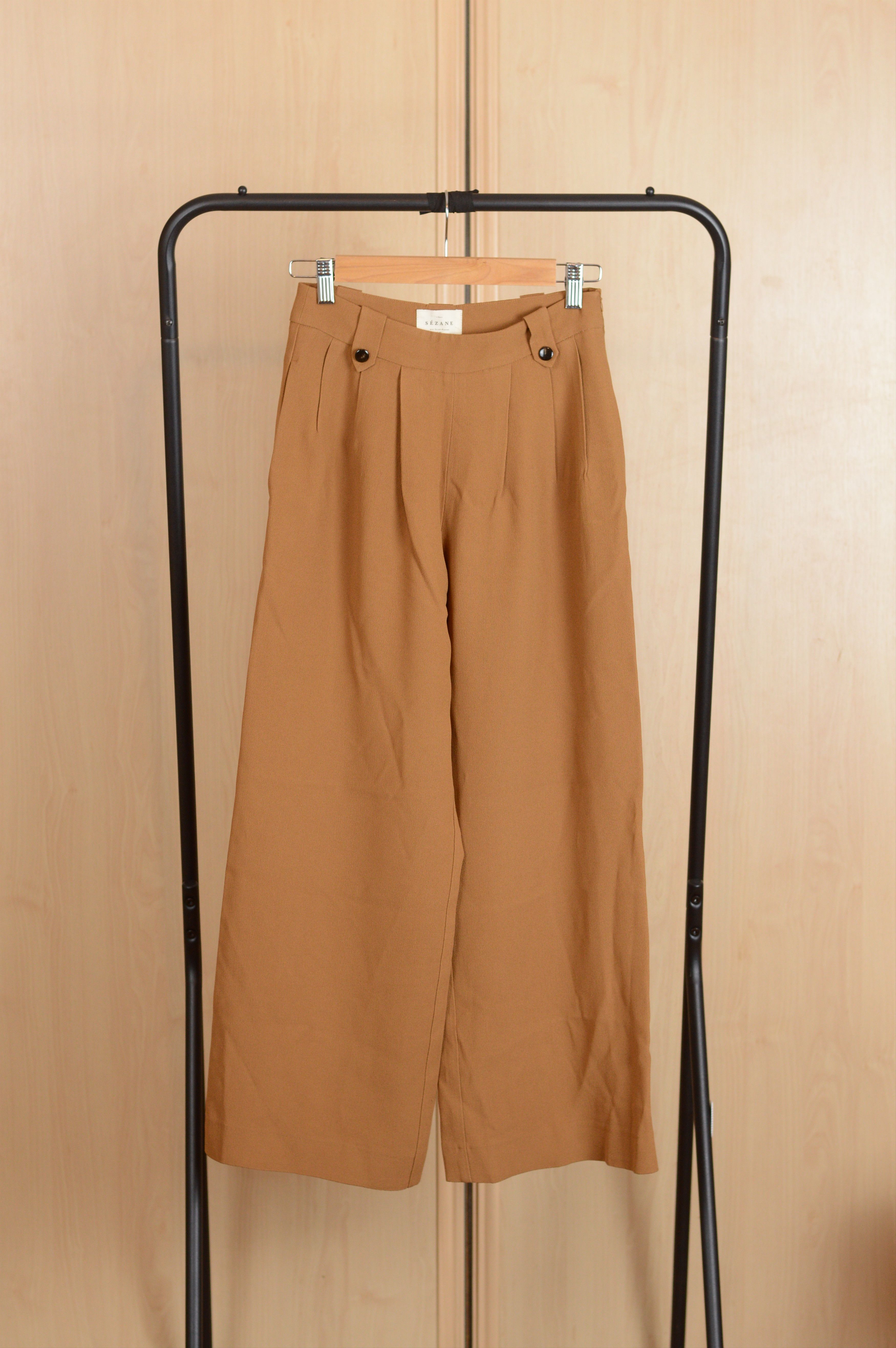 Sezane Sezane Wide Leg Trousers Size 25" / US 0 / IT 36 - 1 Thumbnail