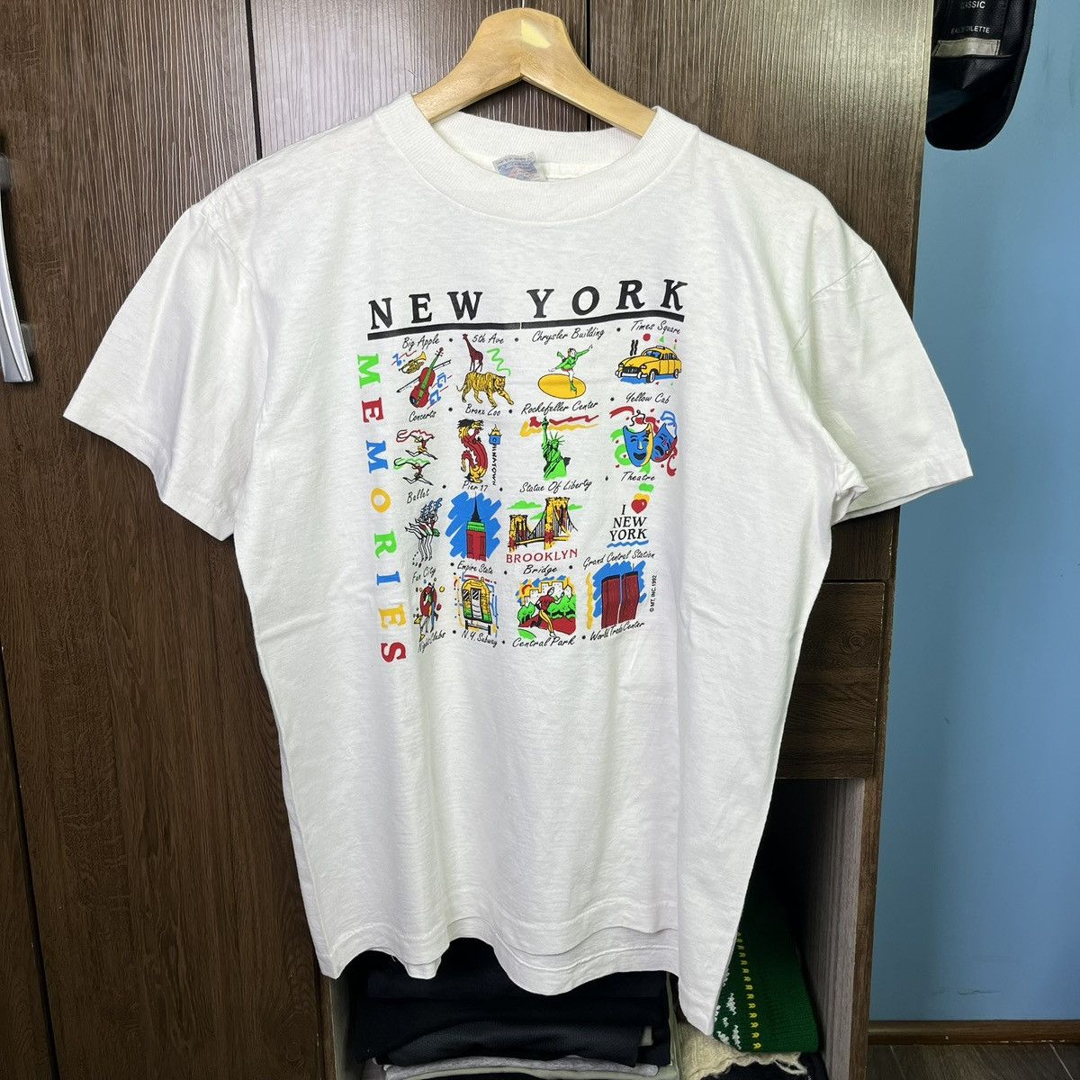ny 1992 tee vintage vecta tag single stitch