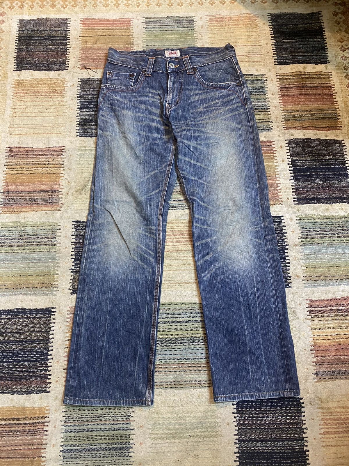 Edwin × Japanese Brand × Vintage 🔥 Very Rare 🔥 Vintage Edwin Denim Pants Size US 31 - 12 Thumbnail