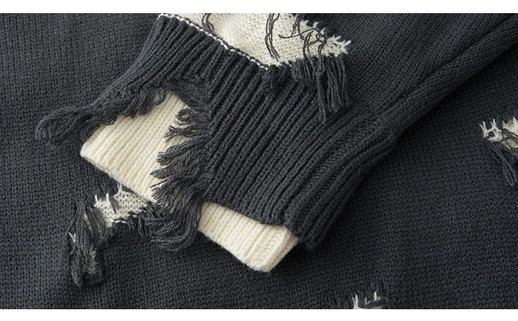 Japanese Brand × Vintage Retro hip hop star distressed oversized sweater knitwear Size US XL / EU 56 / 4 - 14 Thumbnail