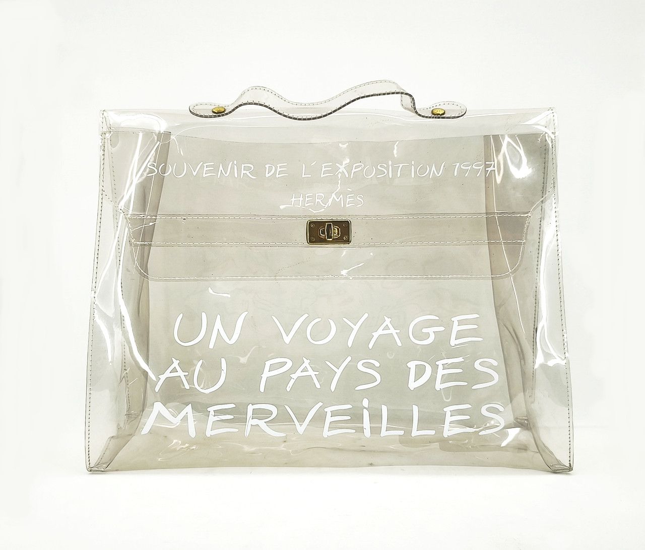 Hermes HERMES Vinyl Souvenir De L Exposition 1997 Kelly Handbag Size ONE SIZE - 1 Thumbnail