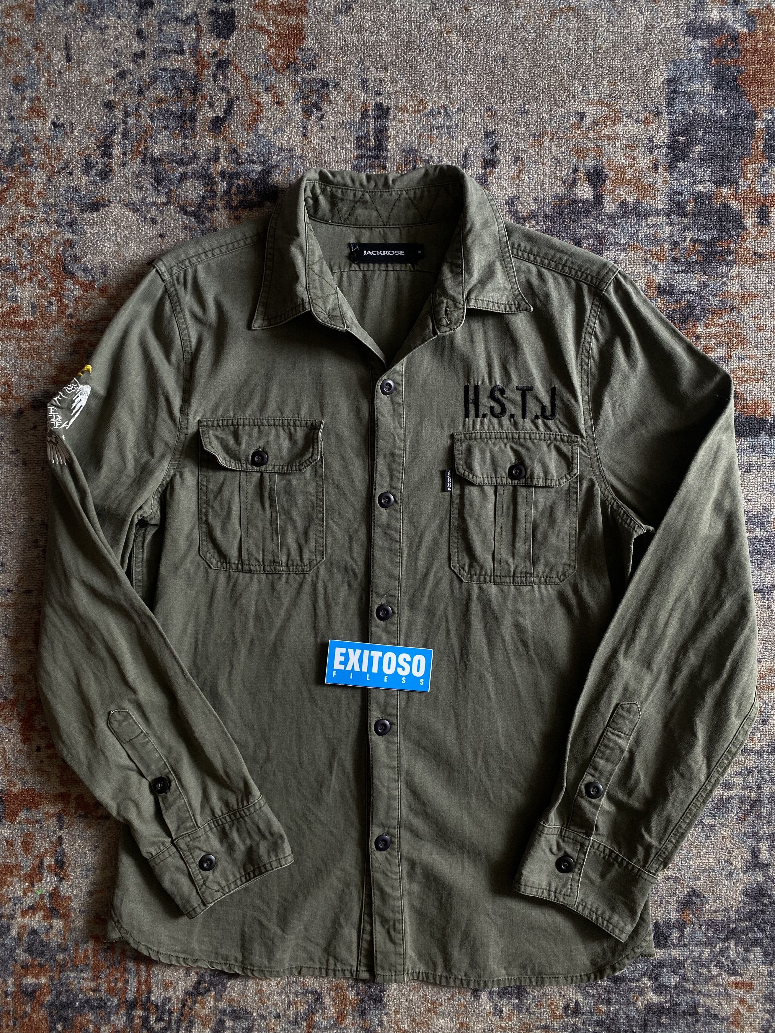 JACKROSE × Japanese Brand × Vintage Jack Rose Military Shirt Size US M / EU 48-50 / 2 - 2 Thumbnail