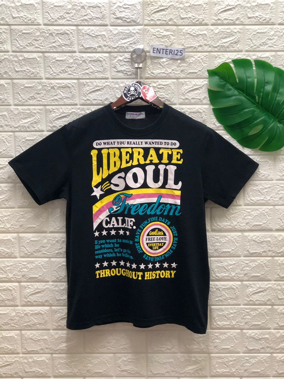 Japanese Brand liberate soul freedom Commontage Vintage Tee Size US L / EU 52-54 / 3 - 1 Thumbnail