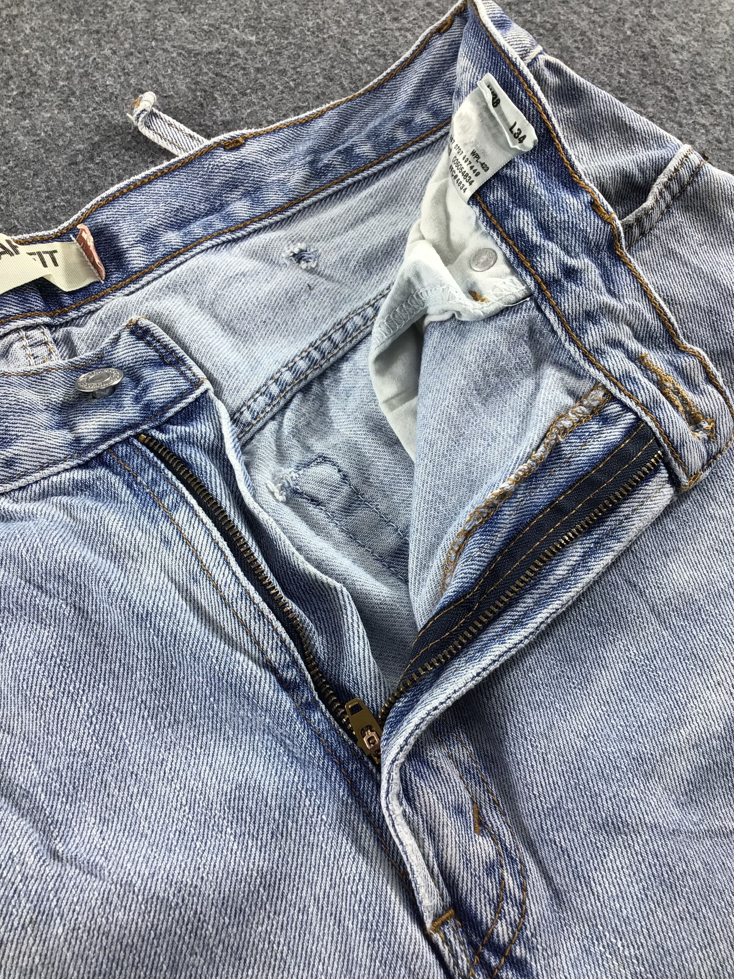 Levi's Vintage Levis 505 Jeans Light Wash Denim -J578 Size US 35 - 9 Thumbnail