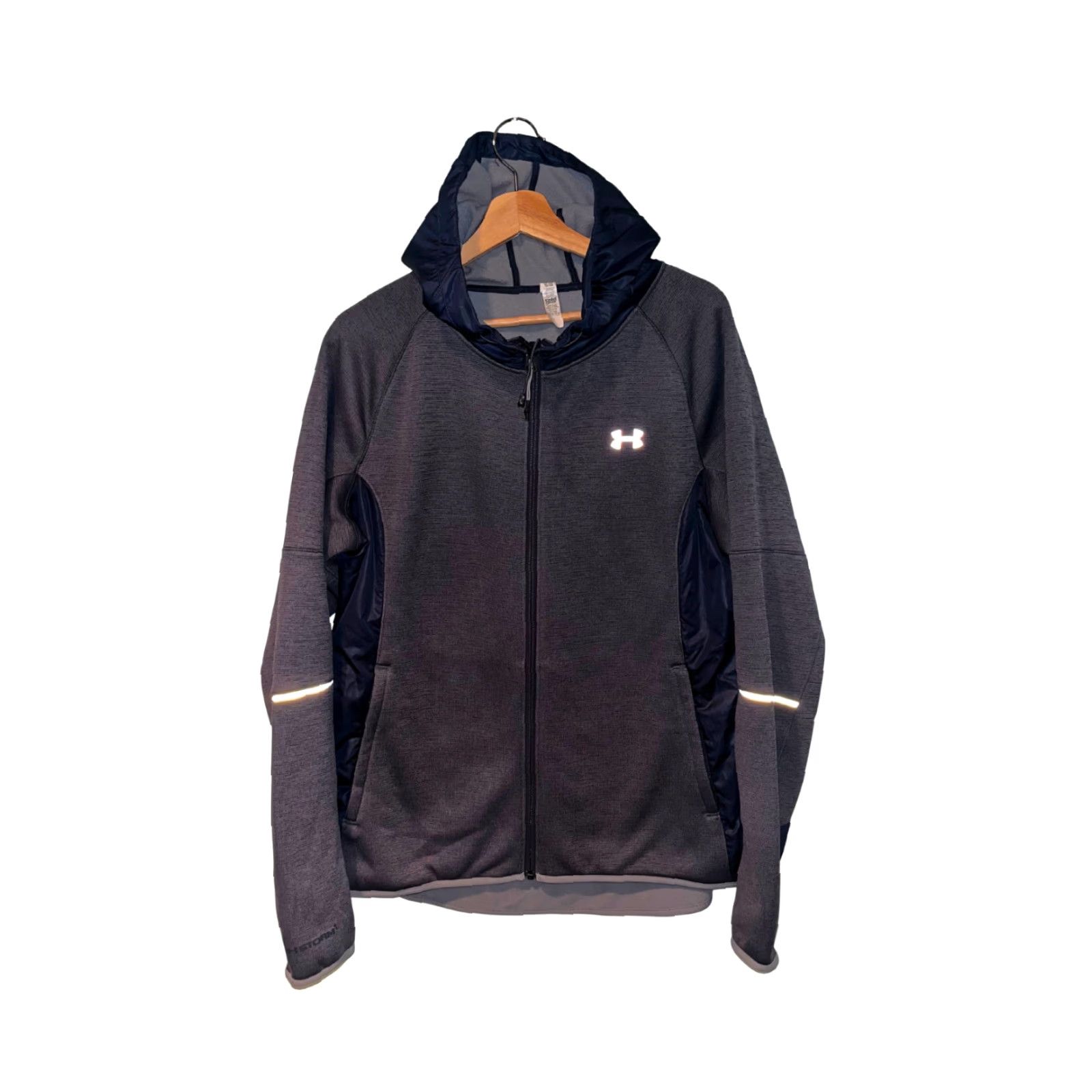 Under Armour Under Armour Women's Storm 1 Swacket Full Zip Hoodie XL Gray Logo Embroidered Zip Pockets Size XL / US 12-14 / IT 48-50 - 3 Thumbnail