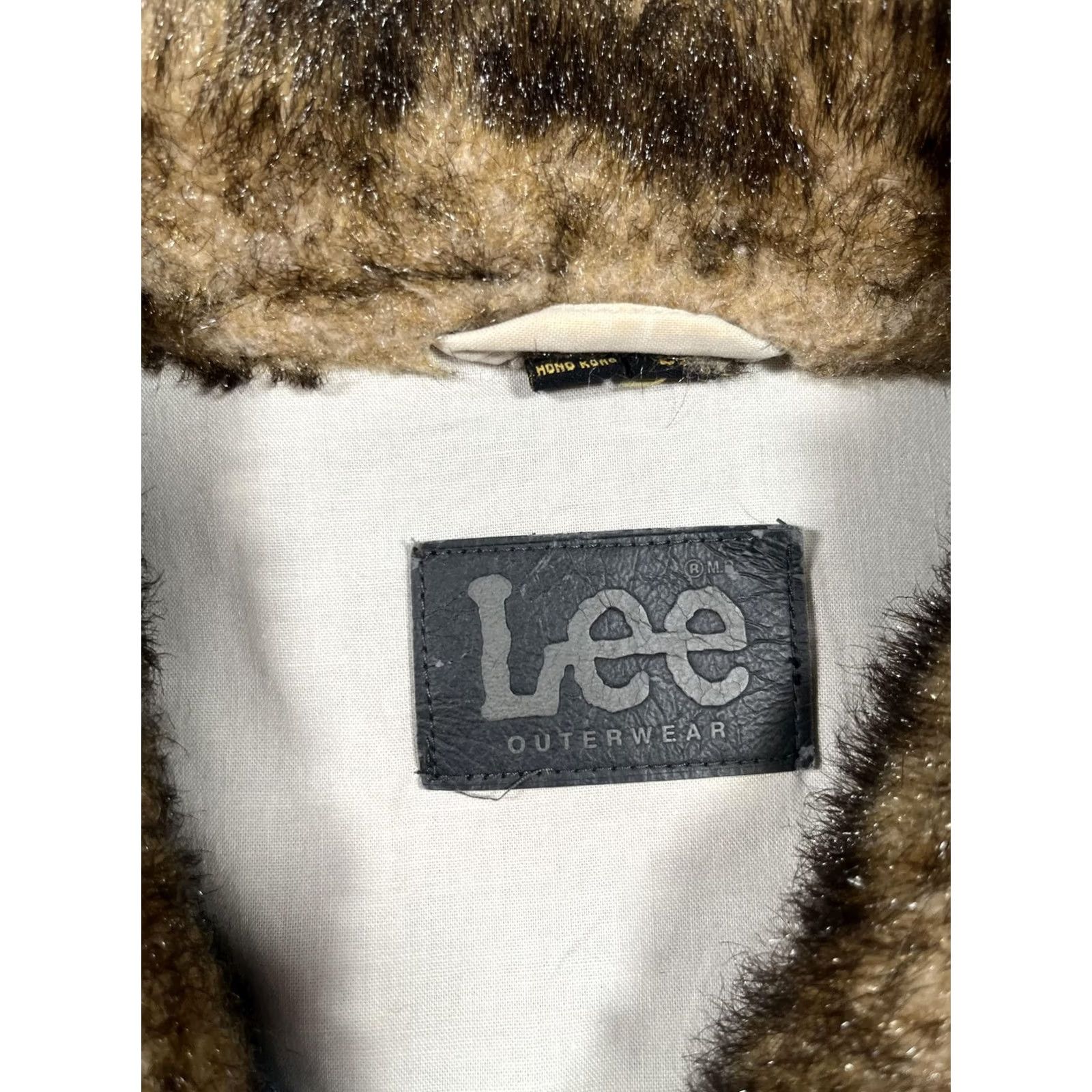 Lee VINTAGE Lee Jacket Mens Blue Denim Faux Fur Collar Made Hong Kong 90s L Size US L / EU 52-54 / 3 - 3 Thumbnail