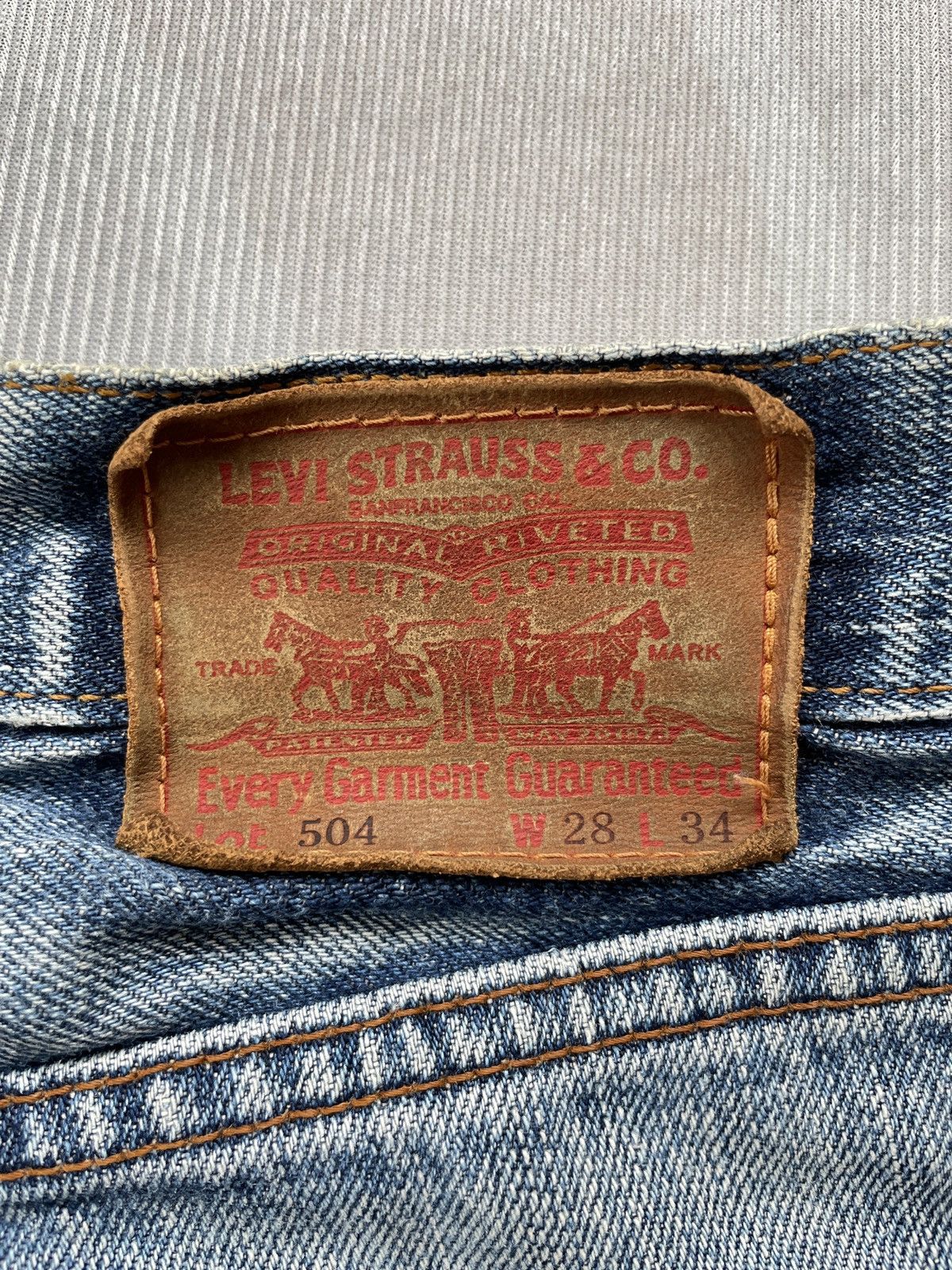 If Six Was Nine Levis 504 Straight Jeans (LG150) Size US 27 - 12 Thumbnail
