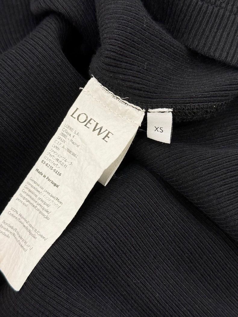 Loewe LOEWE Black chest embroidered Logo long sleeve shirt Size US XS / EU 42 / 0 - 4 Thumbnail