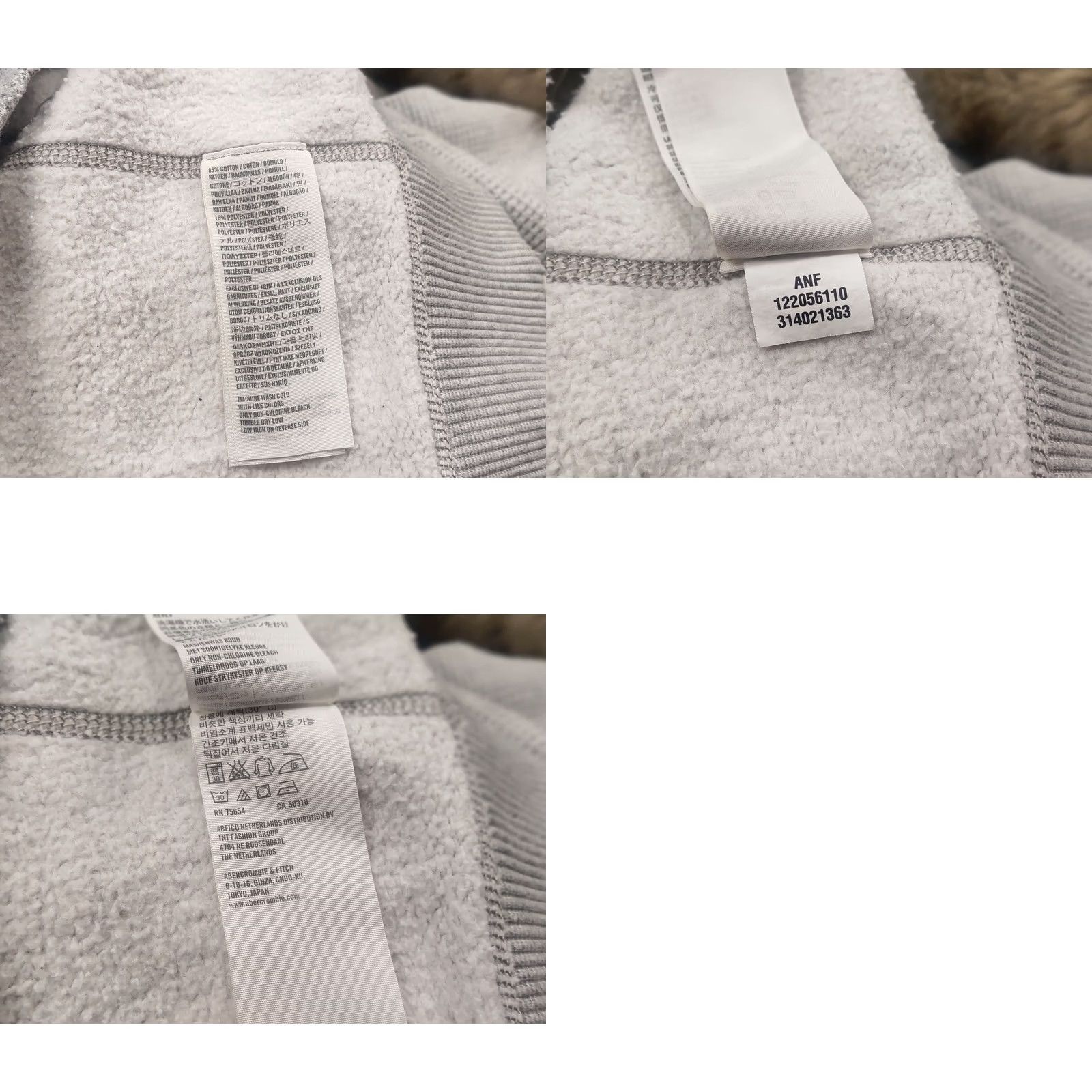 Abercrombie & Fitch VINTAGE Abercrombie & Fitch Logo Hoodie Mens L Gray Zip Fur 90s Opium Style Logo 6 Was 9 Gothic Christmas? Size US L / EU 52-54 / 3 - 10 Thumbnail
