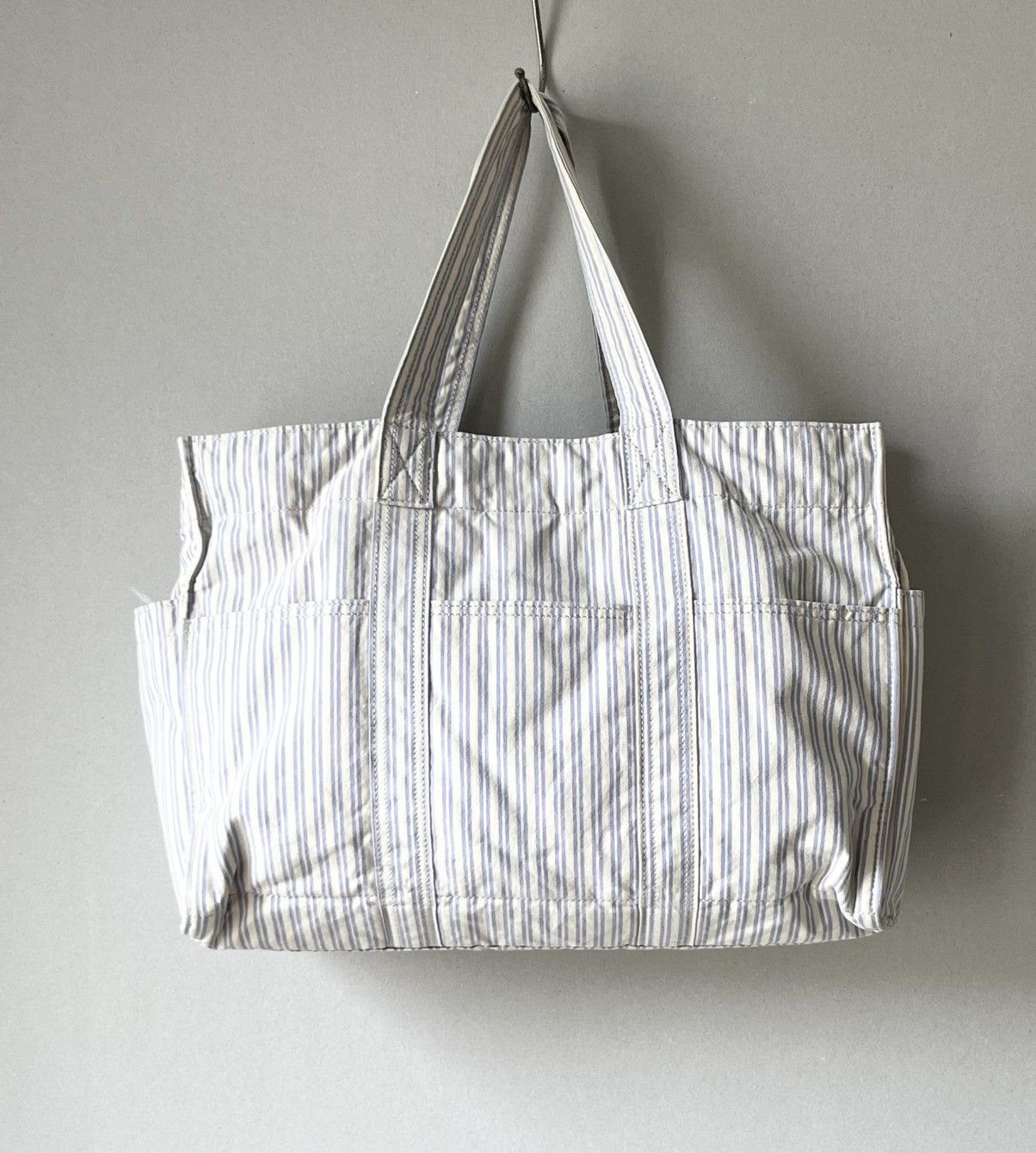 Porter Porter Yoshida Striped Canvas Tote Bag Japan Size ONE SIZE - 5 Thumbnail