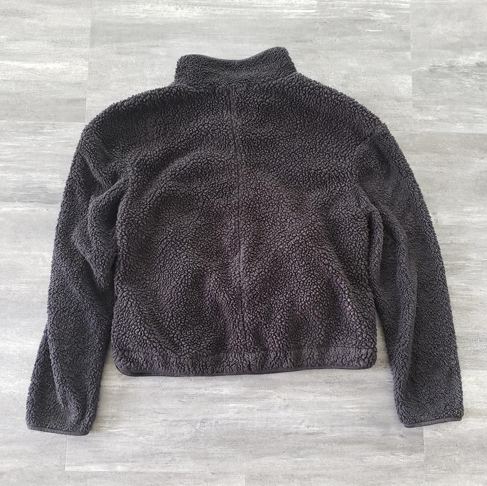 Designer Black Wallflower Button Detailed Teddy Sweater Size L / US 10 / IT 46 - 2 Thumbnail