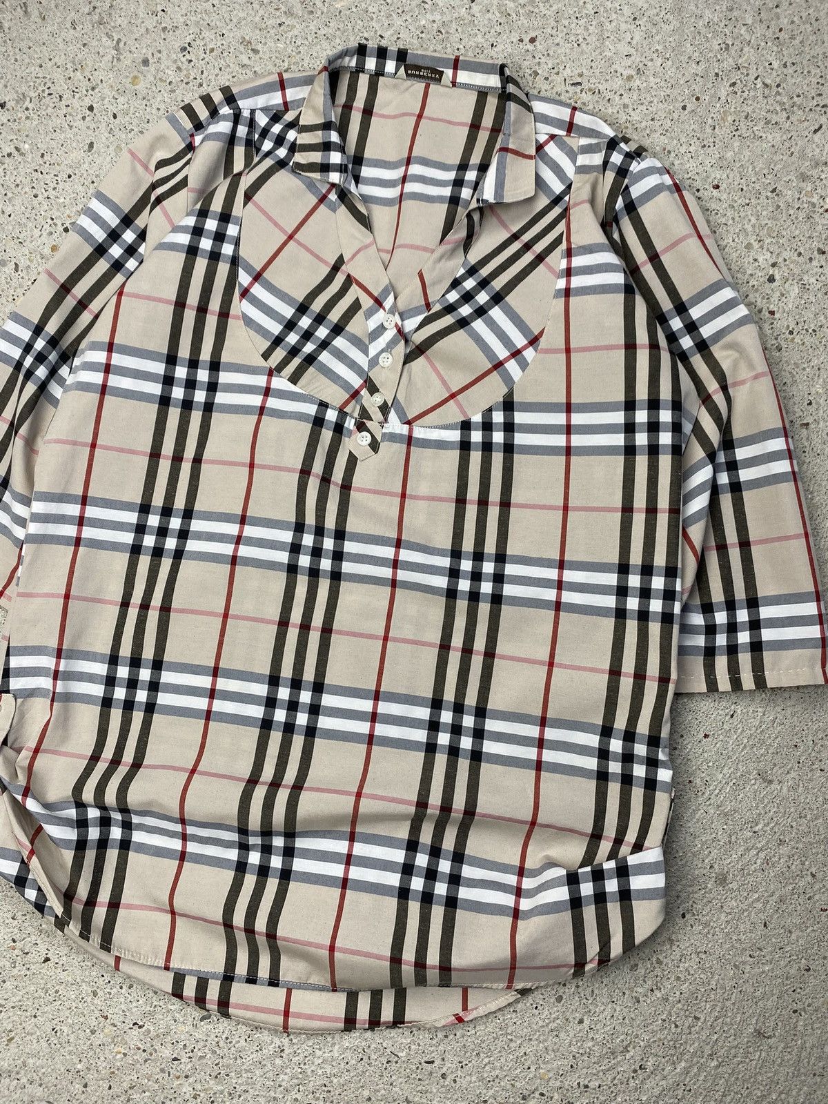 Burberry Burberry brit shirt dress beige old money Size XL / US 12-14 / IT 48-50 - 2 Thumbnail