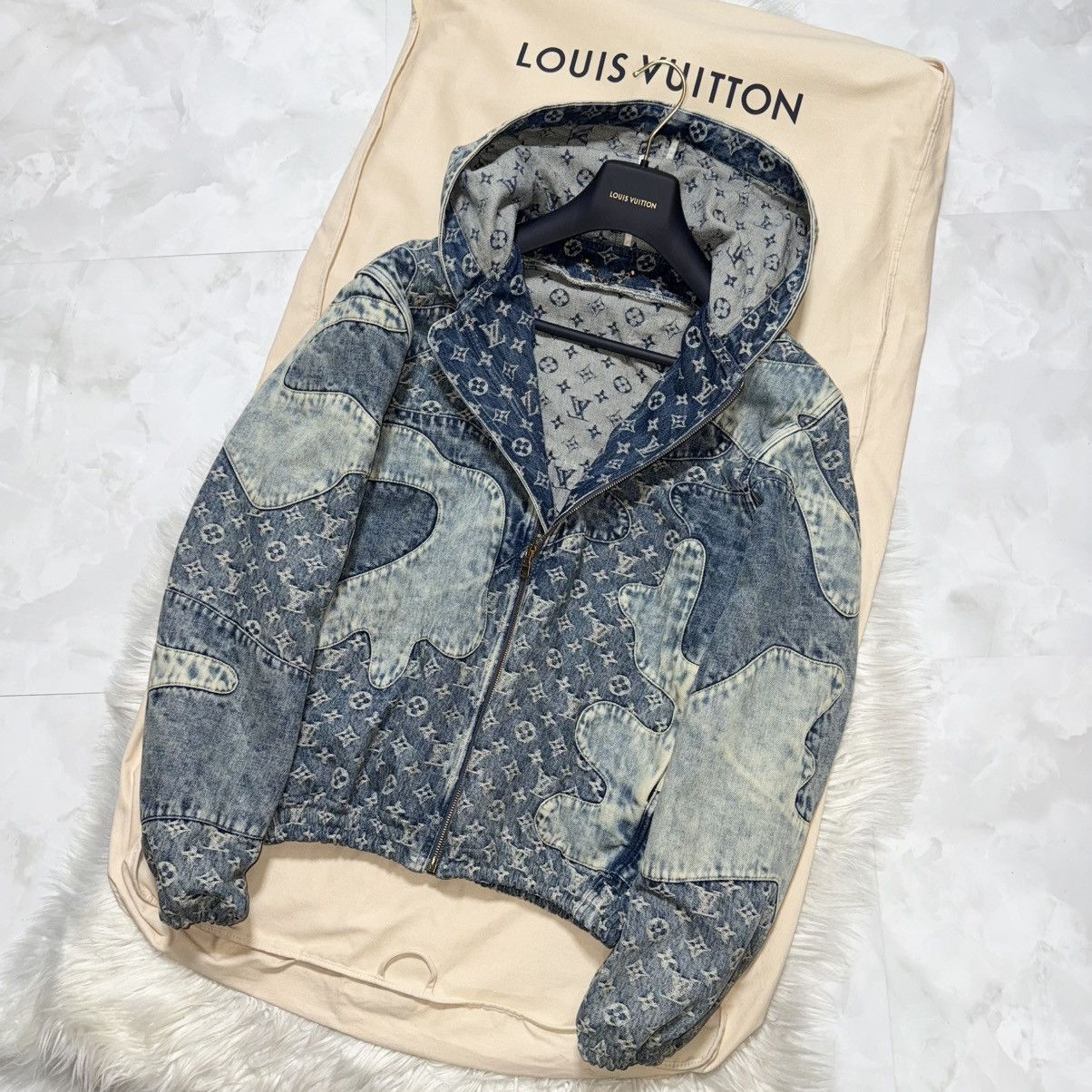 Louis Vuitton 22SS Louis Vuitton x NIGO Monogram Denim Jacket Size US S / EU 44-46 / 1 - 6 Thumbnail