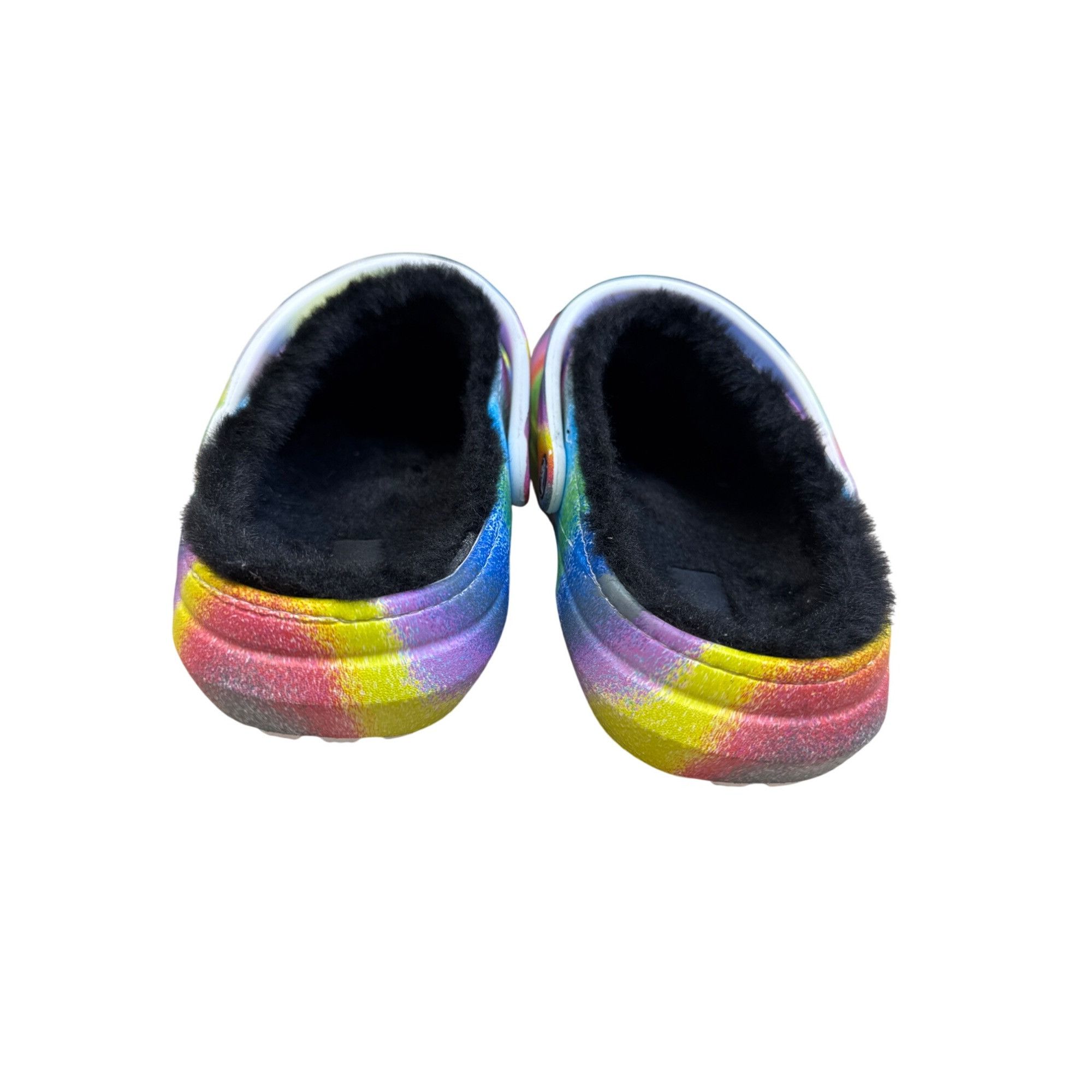 Crocs Crocs Rainbow Tie-Dye Fur Lined Clogs slip on shoes size 12 Size US 12 / EU 45 - 6 Thumbnail