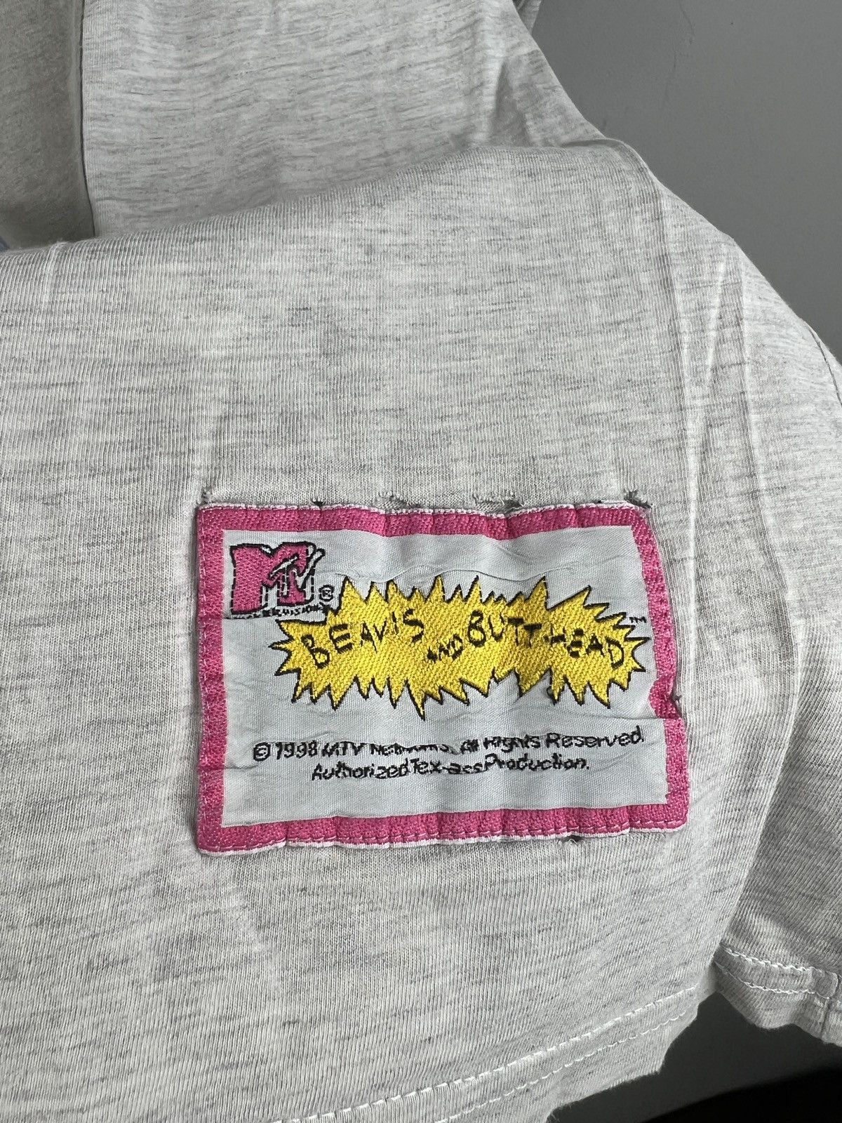 Mtv VTG Distressed 1998 BEAVIS AND BUTTHEAD TONY PULL MY FINGER Size US L / EU 52-54 / 3 - 4 Thumbnail