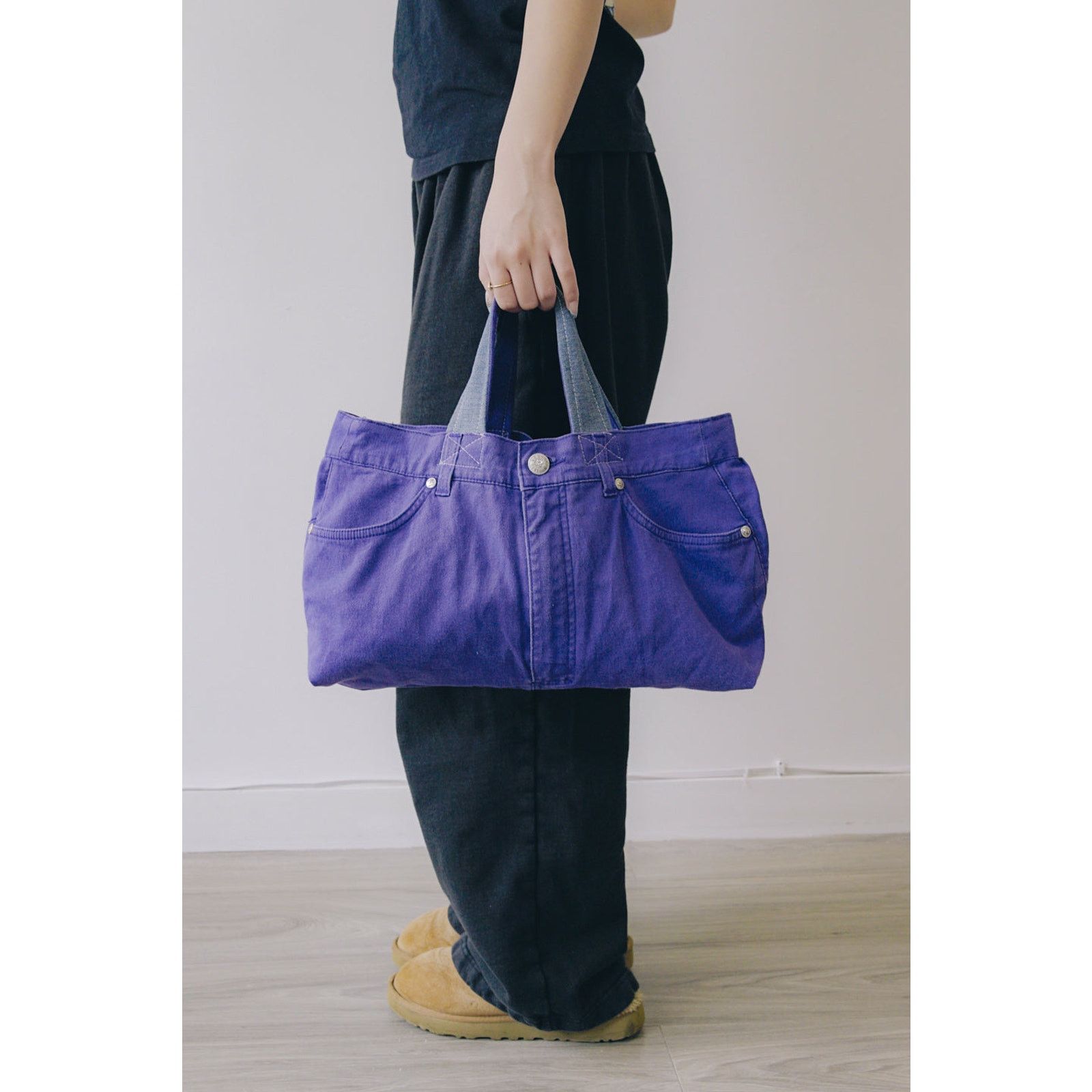 Versace Rework Vintage Versace V2 Denim Shoulder Bag Size ONE SIZE - 1 Thumbnail