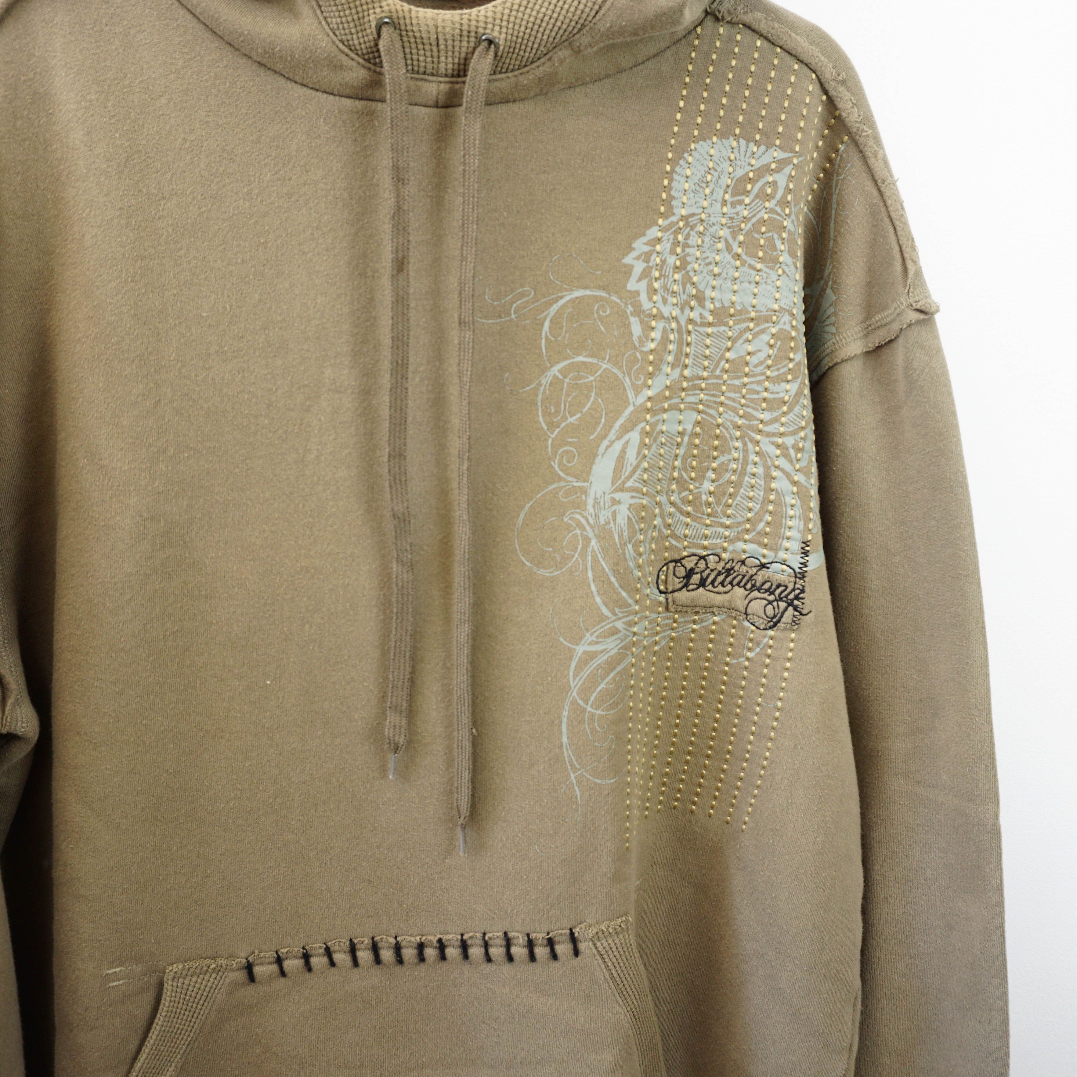 Billabong Archive Y2K Brown Oversized Hoodie Size US L / EU 52-54 / 3 - 2 Thumbnail