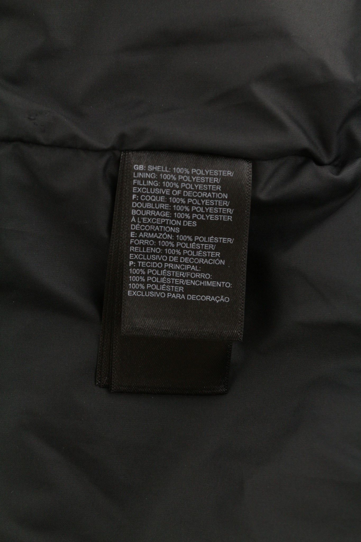The North Face L Black Quilted High Neck Zipper 81671 Size L / US 10 / IT 46 - 8 Thumbnail
