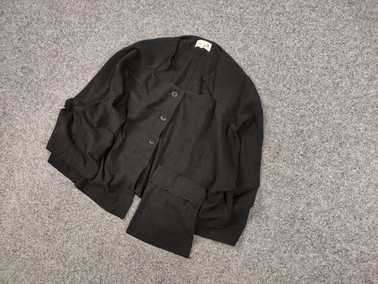 Designer Cannisse design asymmetric Pocket Light Blazer Jacket Size M / US 6-8 / IT 42-44 - 3 Thumbnail