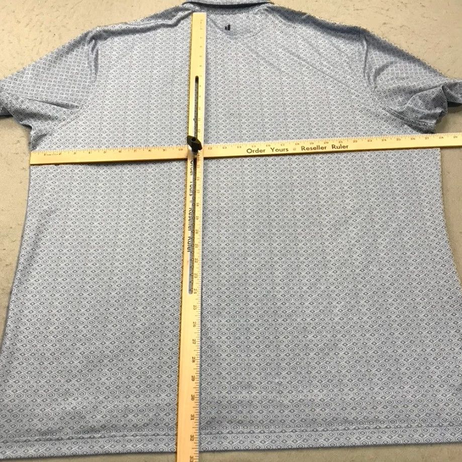 johnnie-O johnnie-O Whistling Straits Golf Polo Shirt Mens 2XL Blue Abstract Adler Geometric Short Sleeve Polo Shirt Size US XXL / EU 58 / 5 - 7 Thumbnail