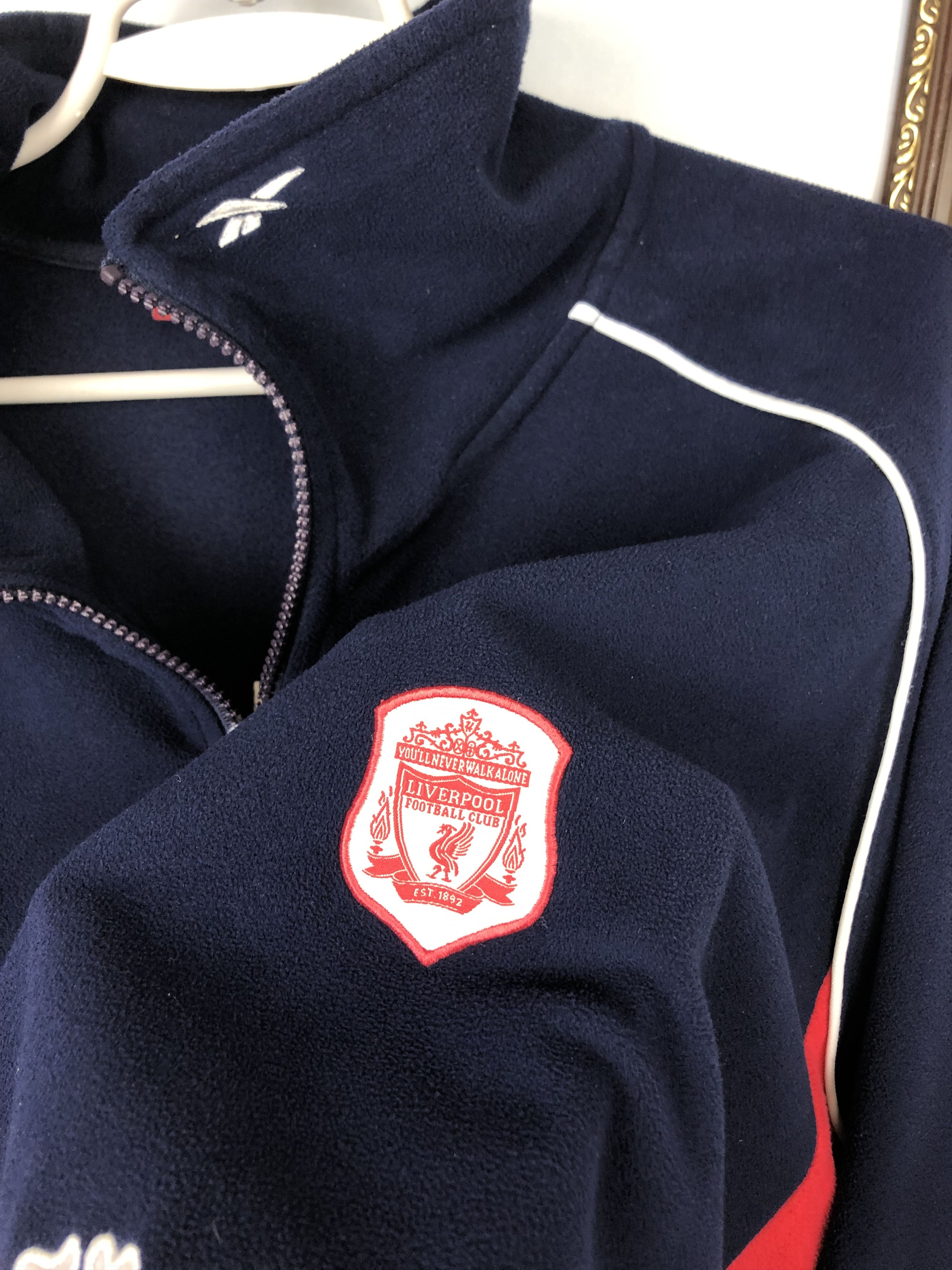 Reebok Vintage Reebok Liverpool Football Fleece Track Sweatshirt Size US XL / EU 56 / 4 - 4 Thumbnail