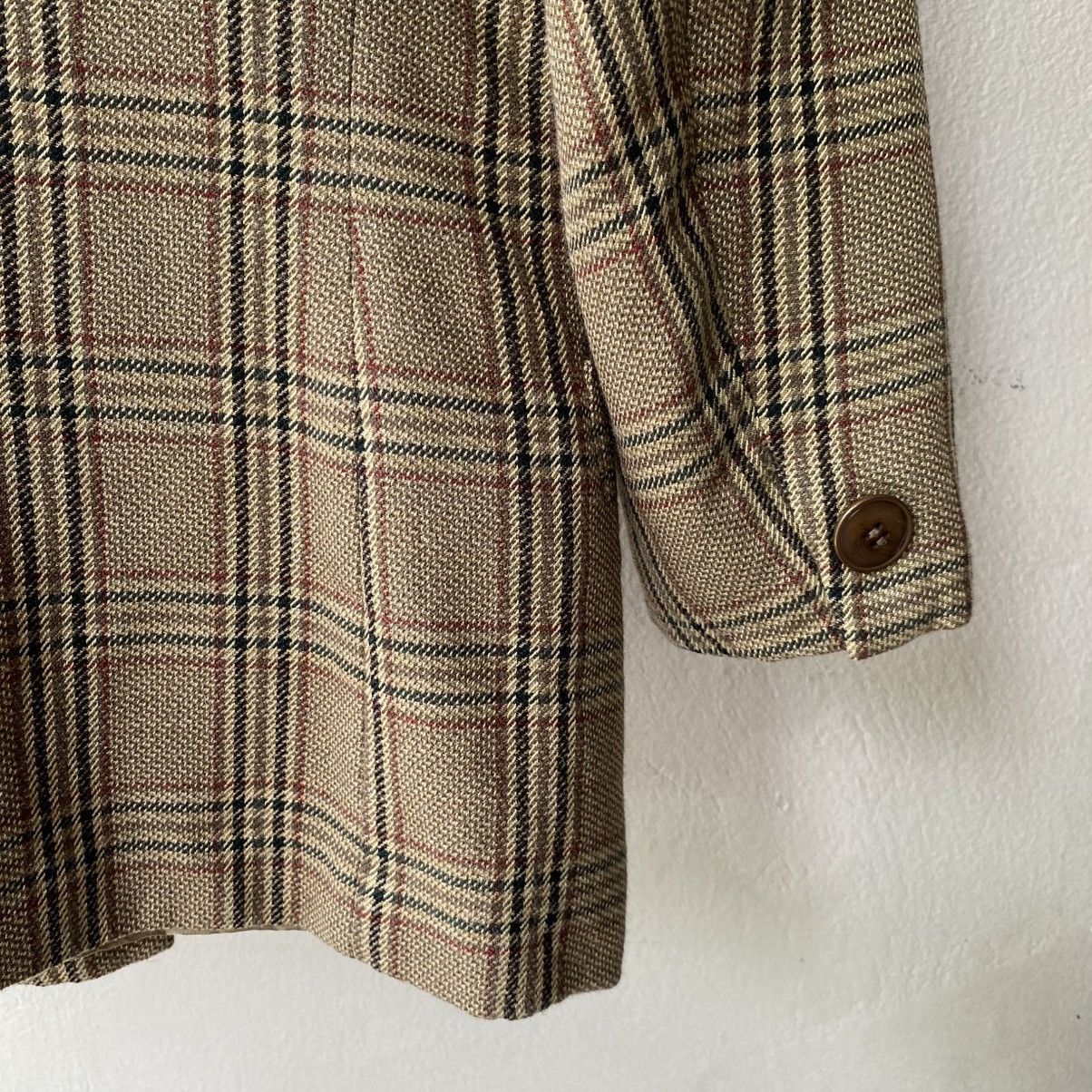 Burberry Burberrys Brown Plaid Double-Breasted Blazer Size L / US 10 / IT 46 - 5 Thumbnail