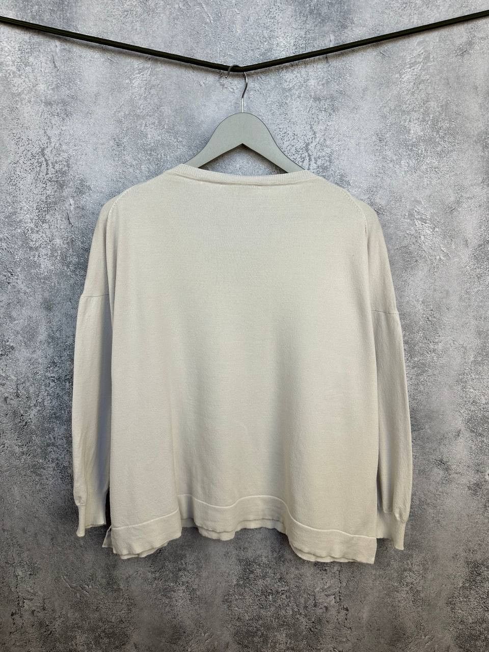 Weekend Max Mara Weekend Max Mara V-Neck Sweater Oversized Jumper Relaxed Size L / US 10 / IT 46 - 2 Thumbnail