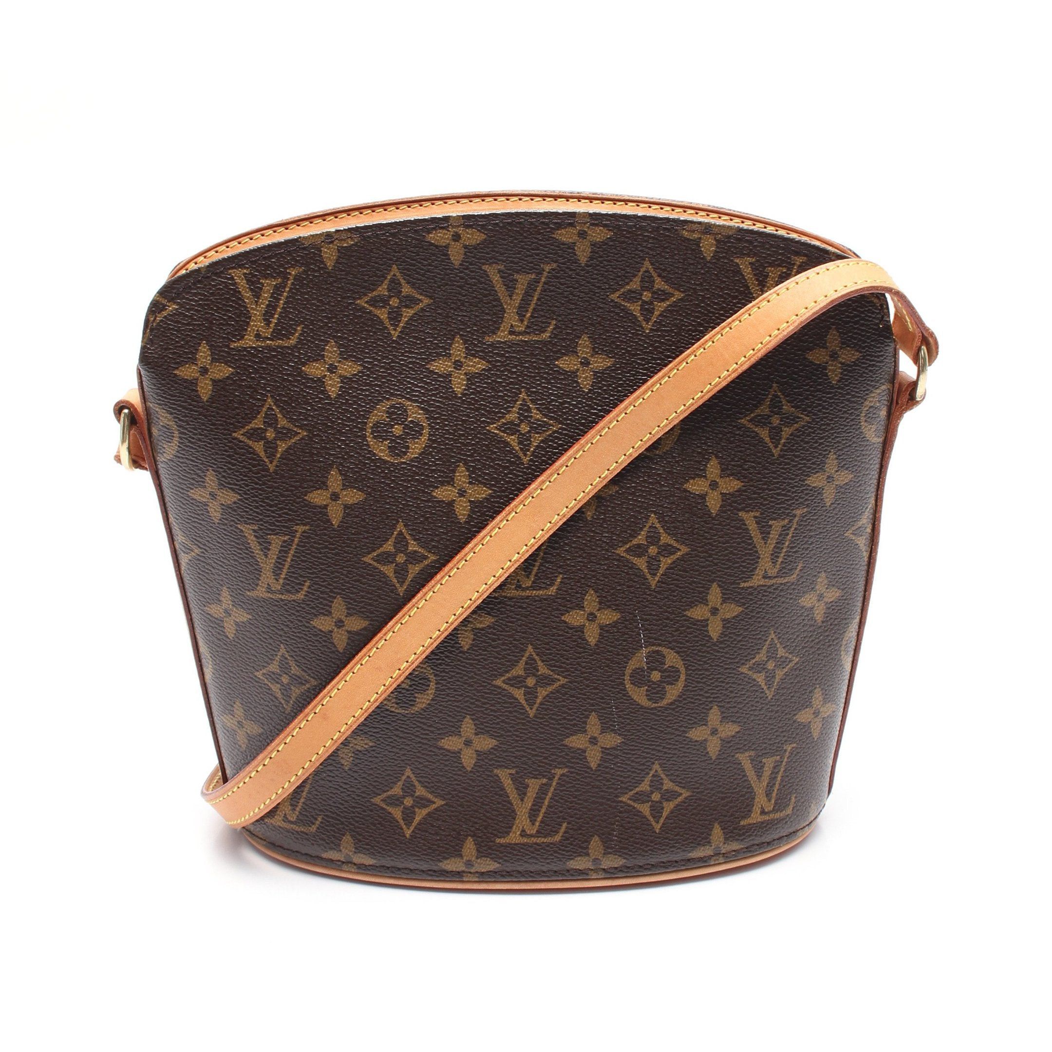 Louis Vuitton Louis Vuitton Druot Monogram Shoulder Bag Leather Brown Size ONE SIZE - 1 Thumbnail