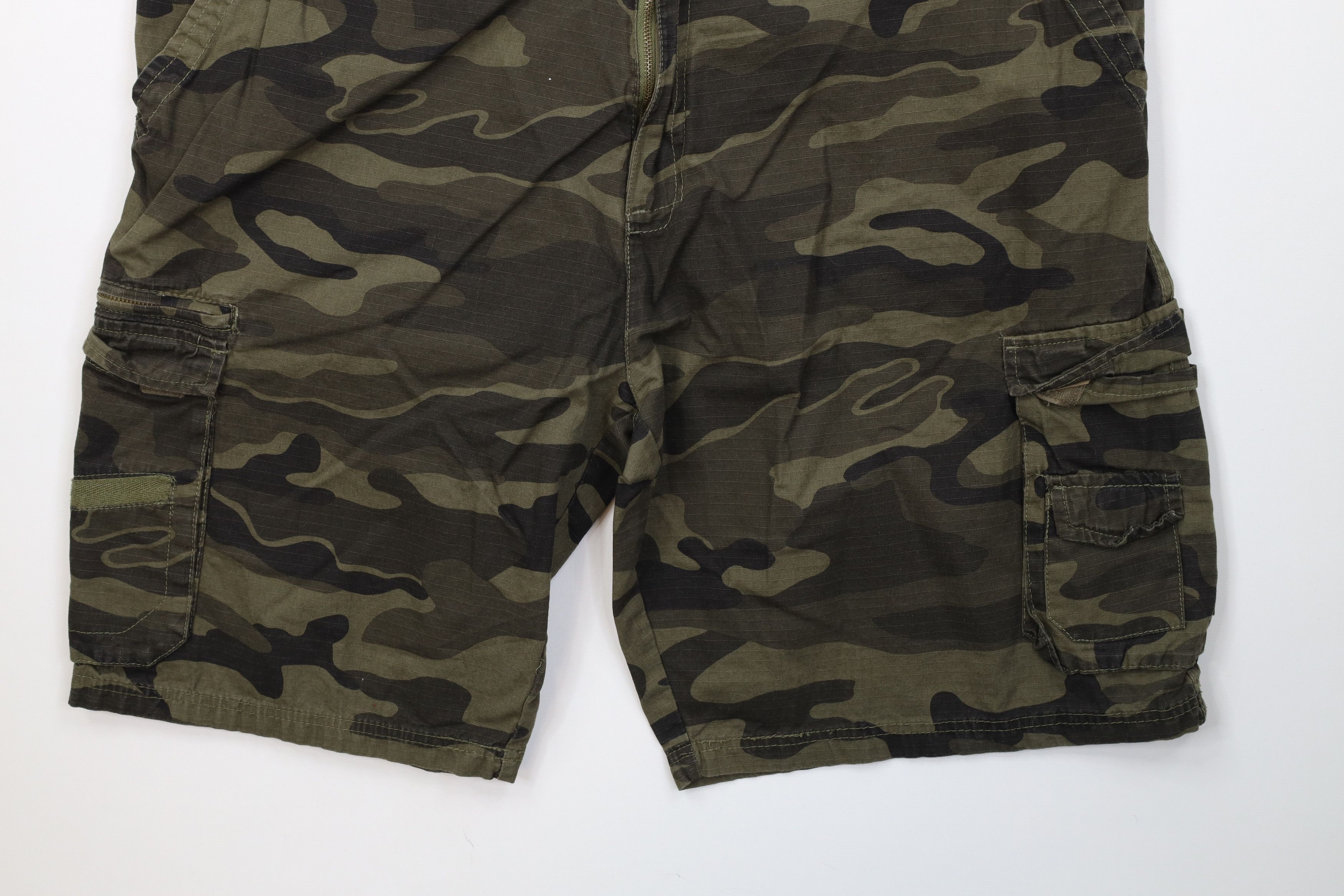 Vintage Vintage 90s Y2K Burnside Surfing Camouflage Cargo Shorts Size US 42 / EU 58 - 4 Thumbnail