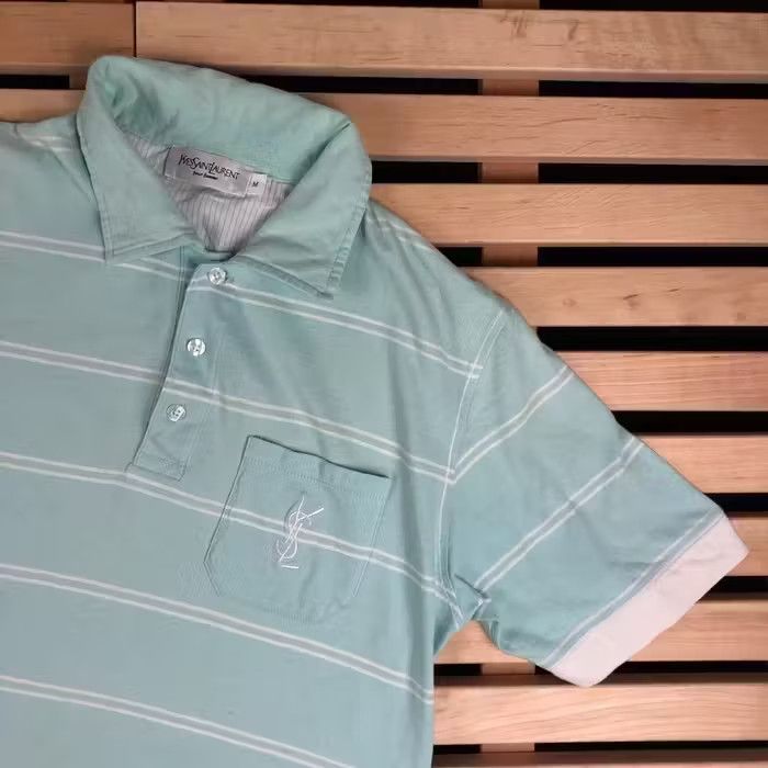 Yves Saint Laurent Polo T Shirt Yves Saint Laurent Vintage YSL Size M Size US M / EU 48-50 / 2 - 2 Thumbnail